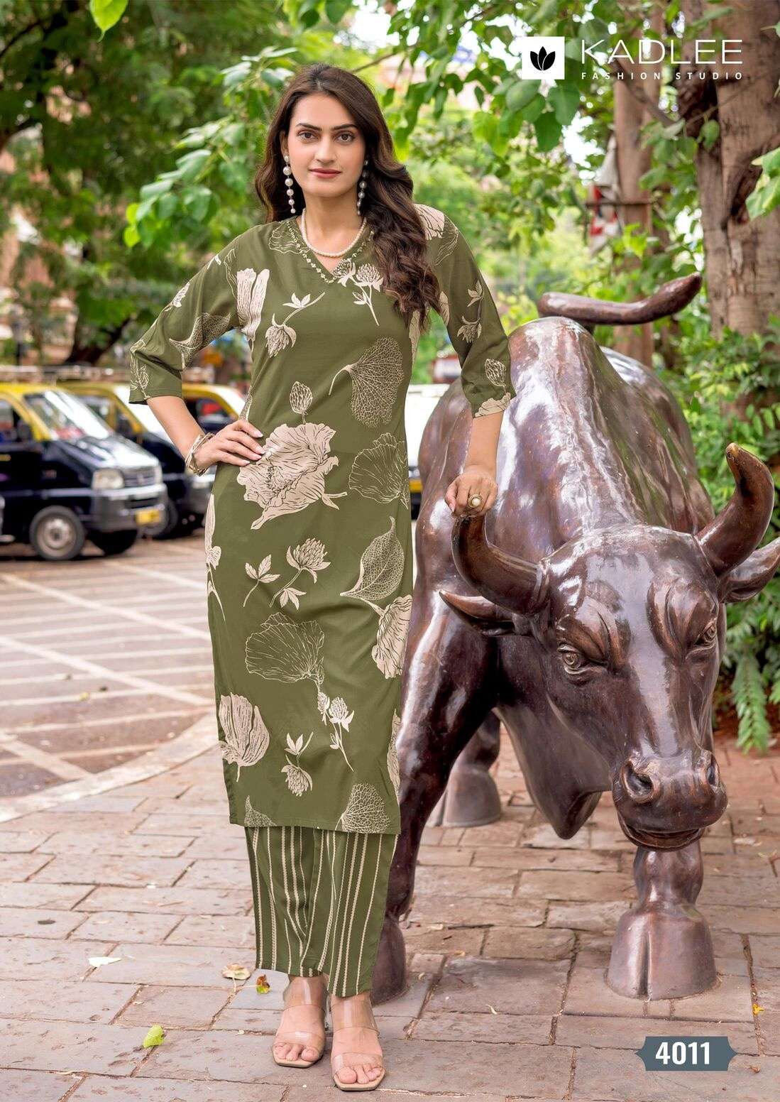 RANGOLI VOL-2 BY KADLEE IN RAYON PRINT WITH PRINTED KURTI AND PANT 