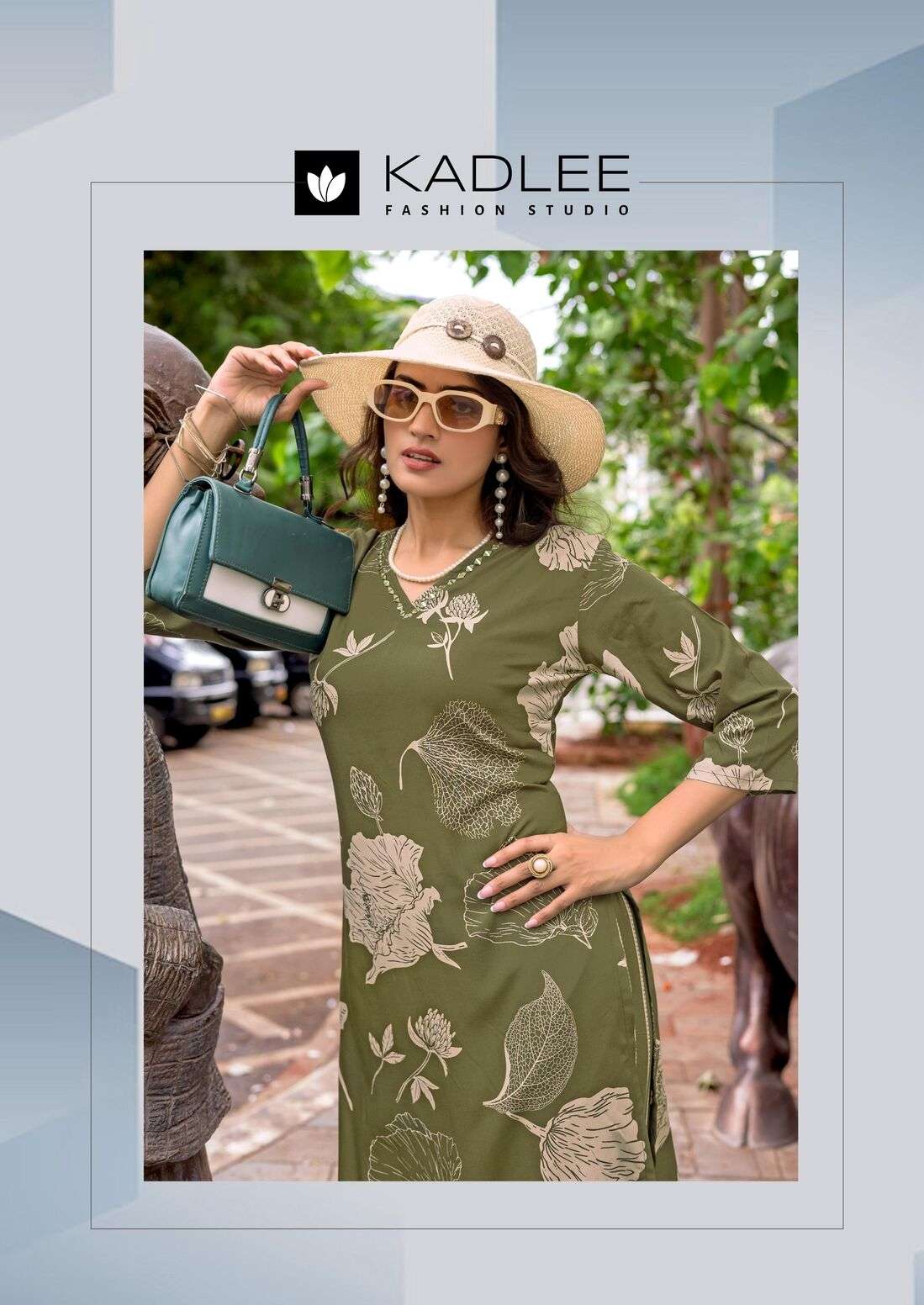 RANGOLI VOL-2 BY KADLEE IN RAYON PRINT WITH PRINTED KURTI AND PANT 