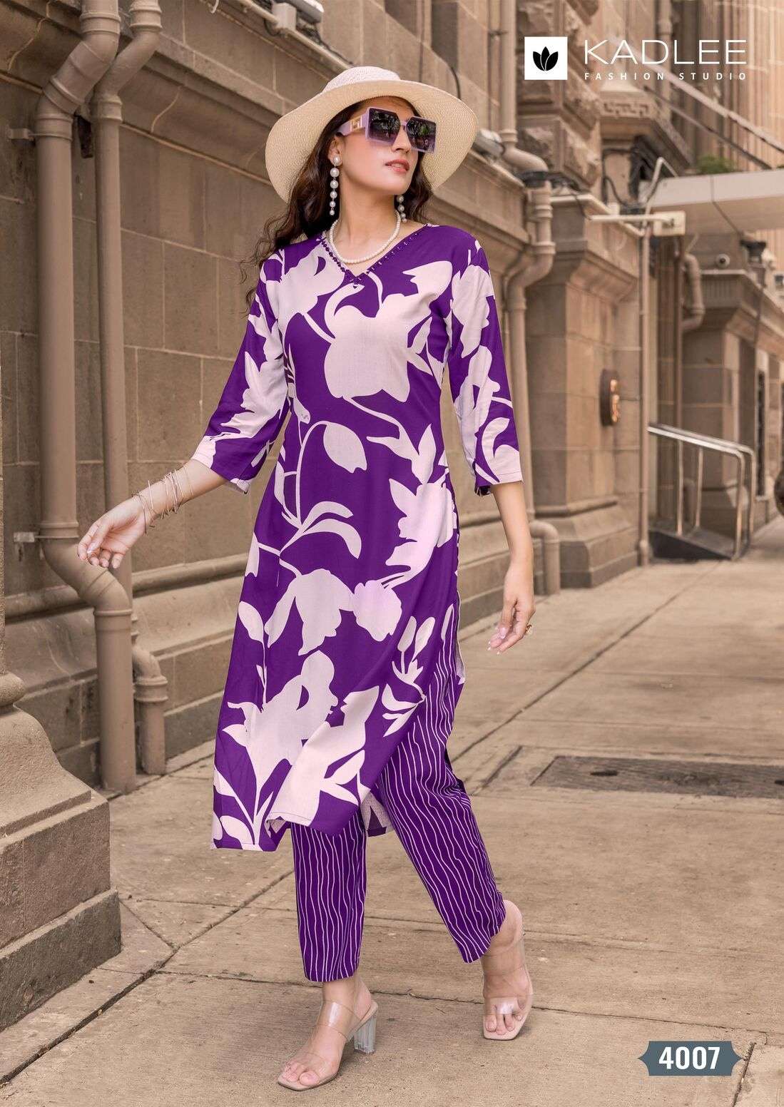 RANGOLI VOL-2 BY KADLEE IN RAYON PRINT WITH PRINTED KURTI AND PANT 