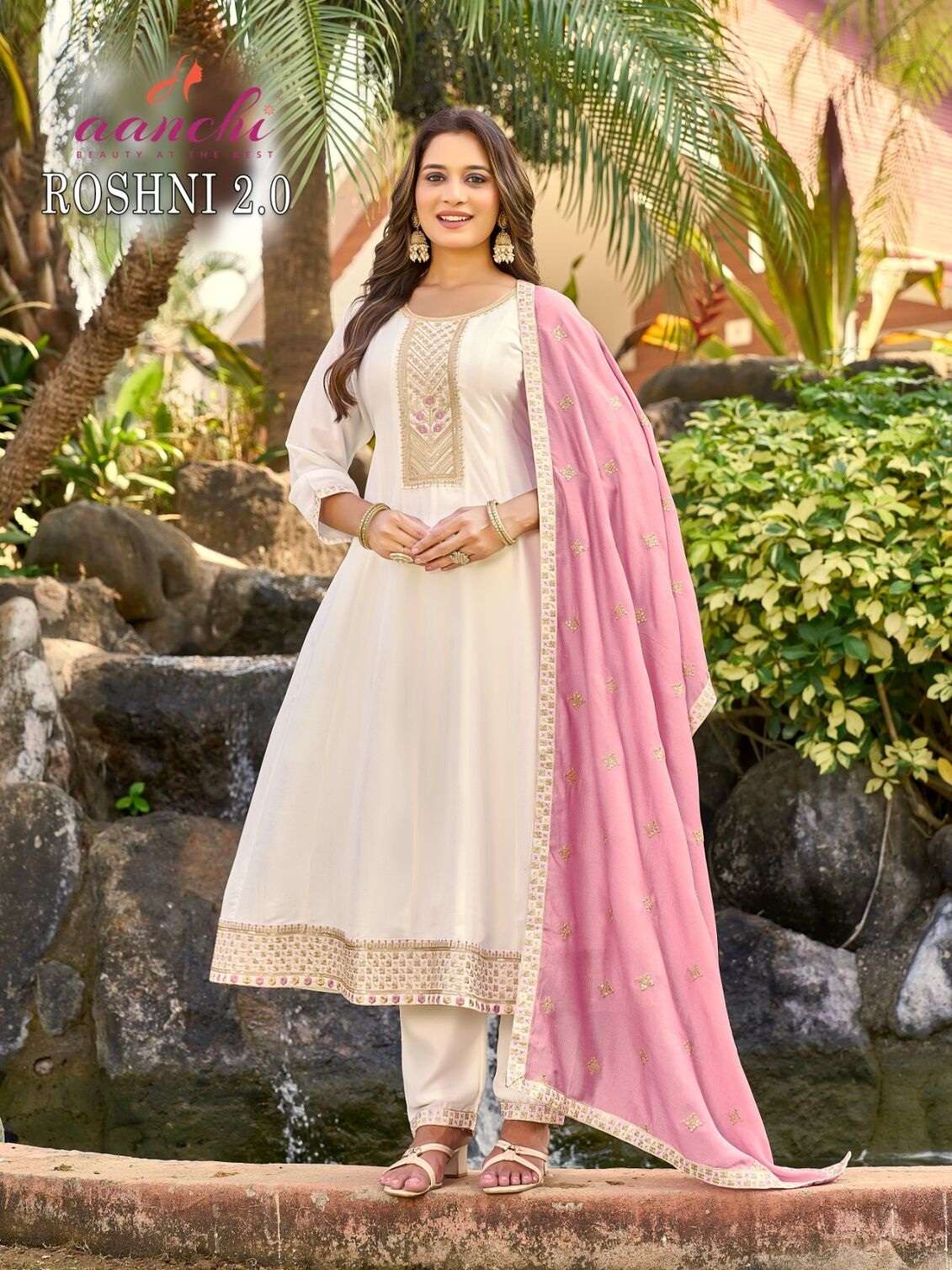 ROSHNI-2 BY AANCHI IN VICHITRA SILK WITH FANCY DUPATTA WORK 