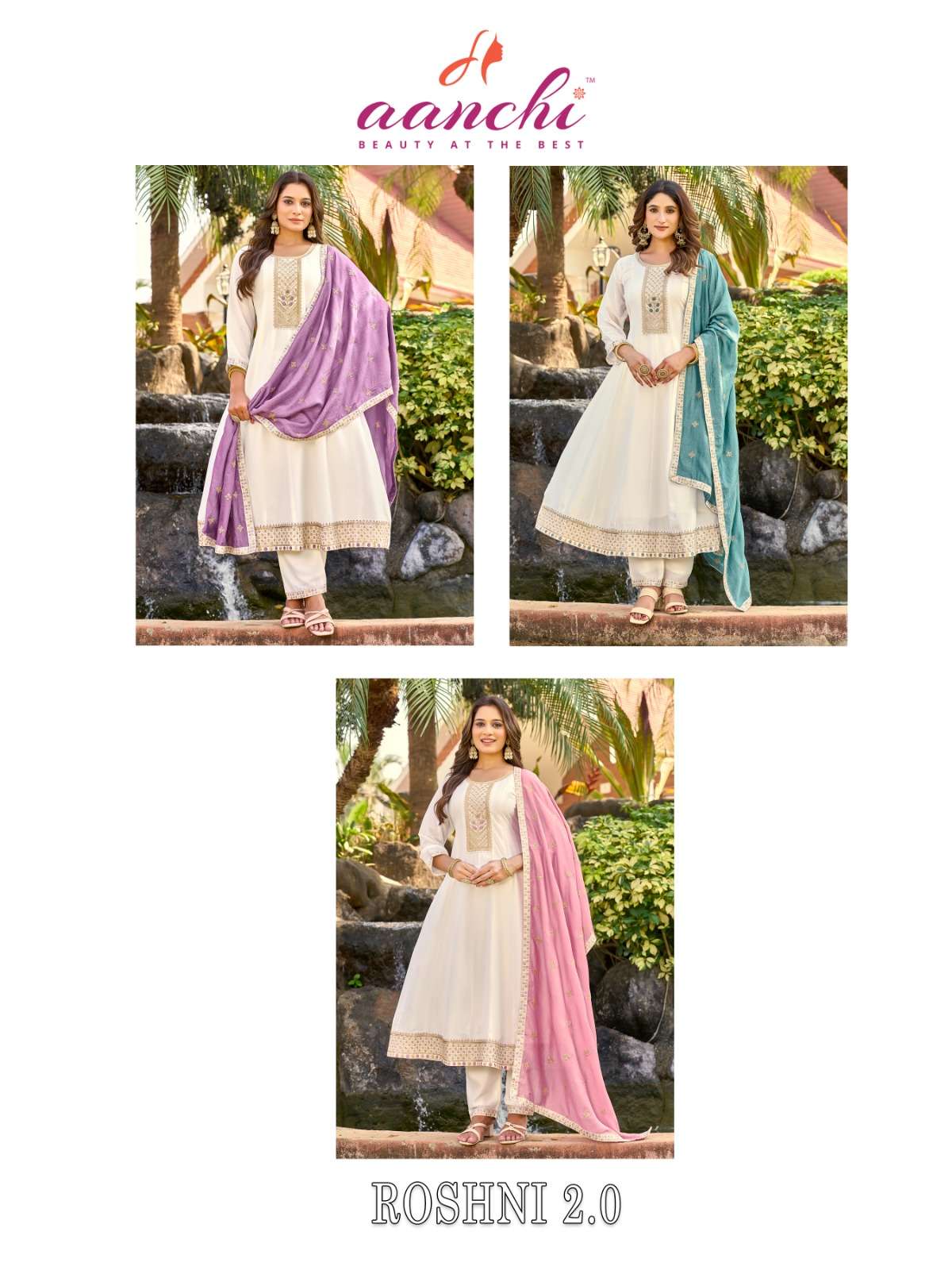 ROSHNI-2 BY AANCHI IN VICHITRA SILK WITH FANCY DUPATTA WORK 