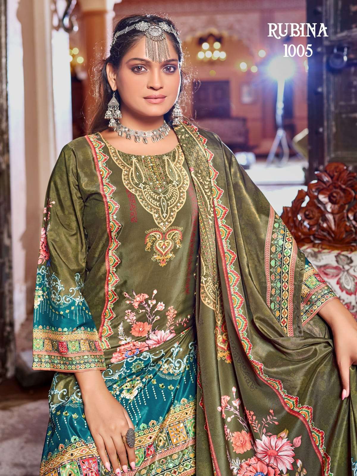 RUBINA BY TEXOFAB IN PURE CRAPE SILK DIGITAL PRINT WITH FULL COTTON INNER PAKISTANI SUIT 