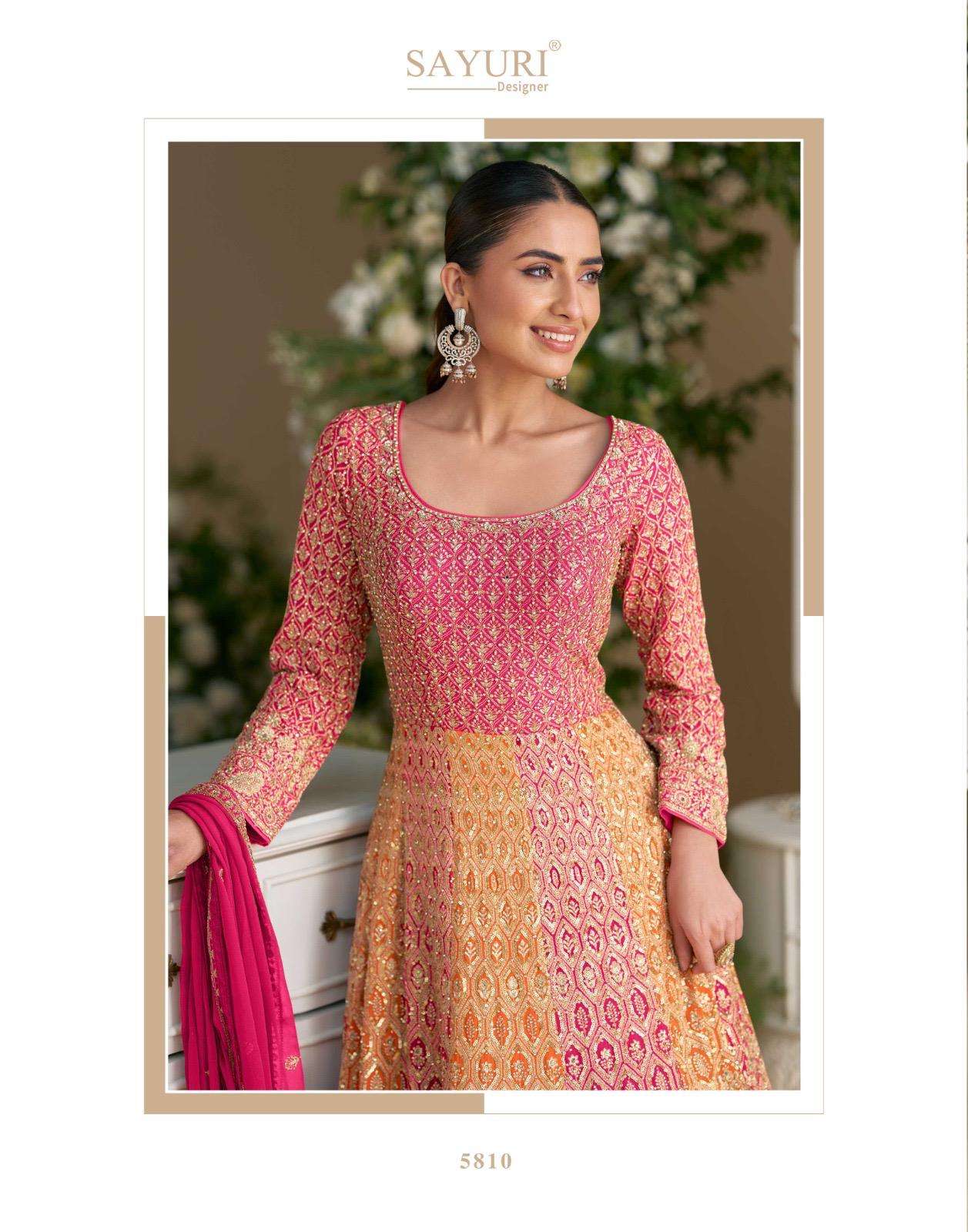 RUTBA BY SAYURI DESIGNER IN REAL PREMIUM GEROGETTE WITH EMBROIDERED SEROSKI ZARKAN GOWN 