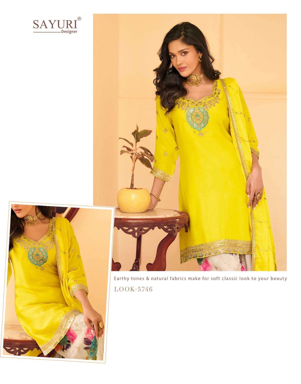 SAFAR BY SAYURI DESIGNER IN REAL PREMIUM CHINON SILK WITH EMBROIDERED WORK 