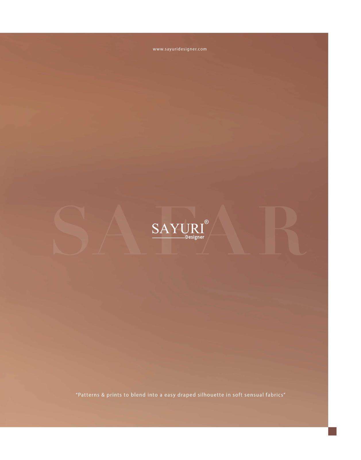 SAFAR BY SAYURI DESIGNER IN REAL PREMIUM CHINON SILK WITH EMBROIDERED WORK 