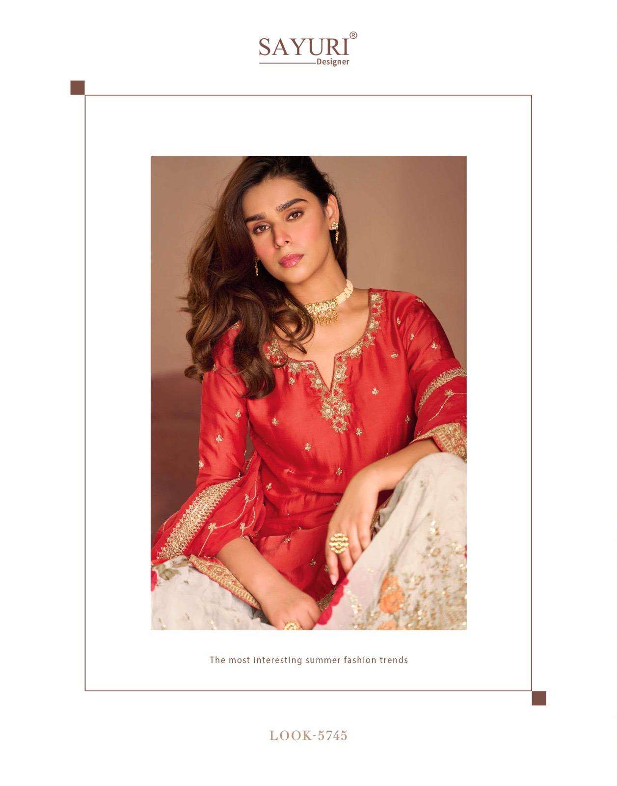 SAFAR BY SAYURI DESIGNER IN REAL PREMIUM CHINON SILK WITH EMBROIDERED WORK 