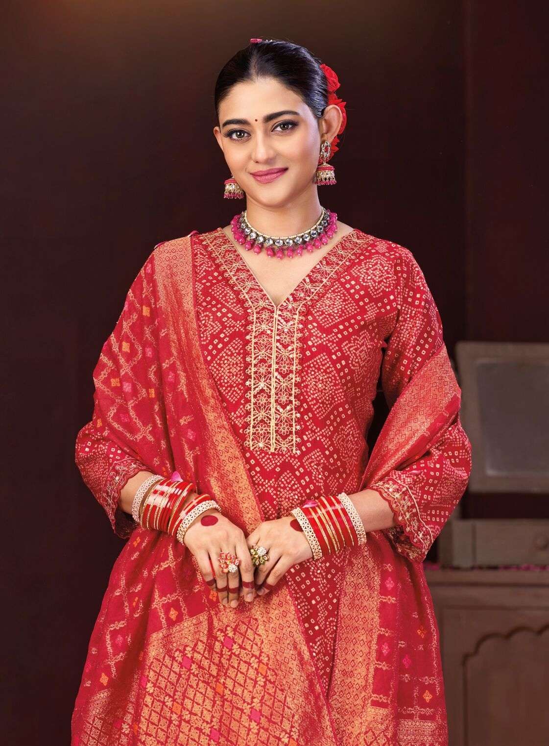 SAIYAAN VOL-1 BY RADHIKA LIFESTYLE IN BERLIN SILK KURTI PANT WITH DUPATTA WORK 