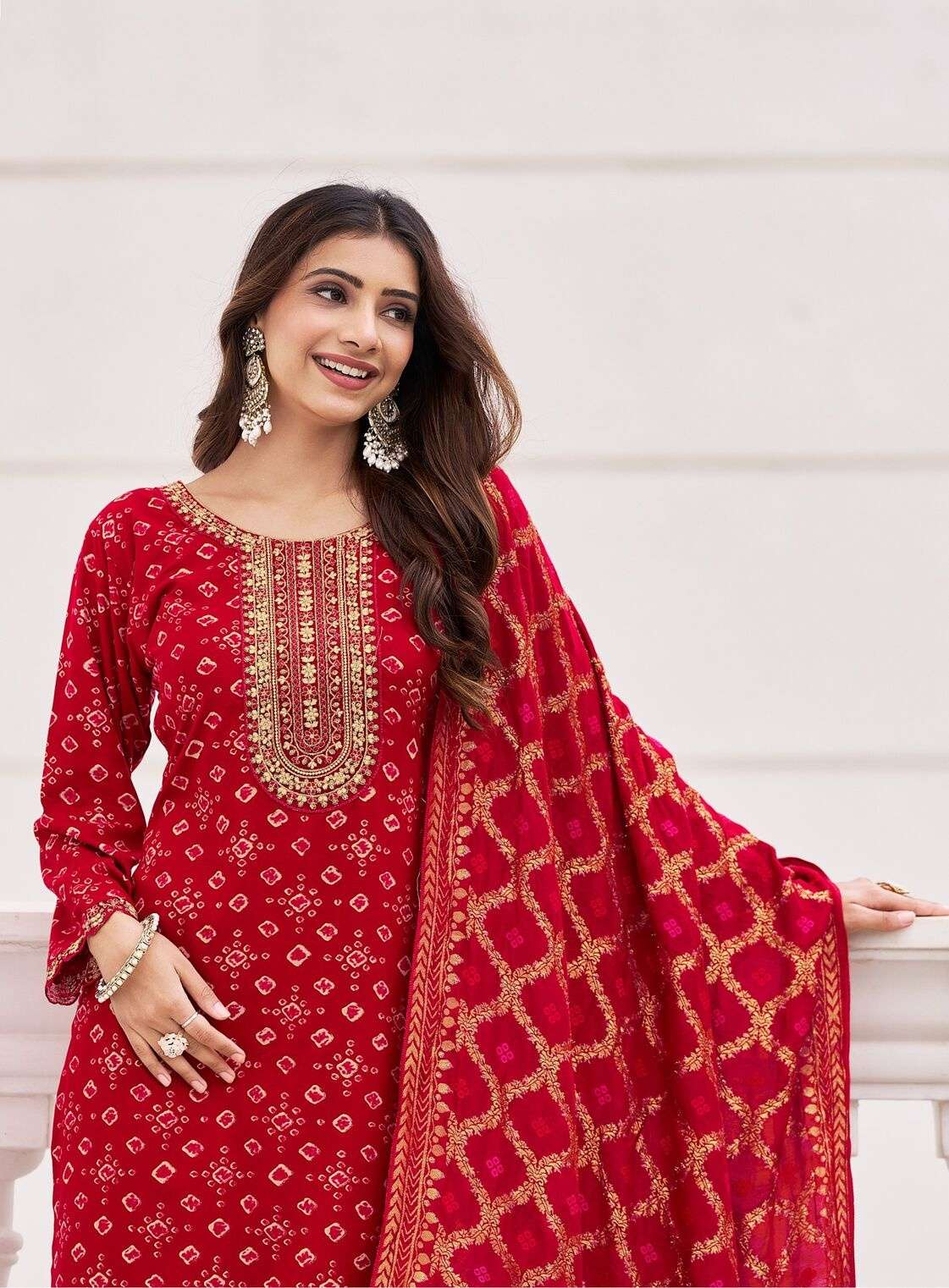 SAJNI VOL-4 BY RADHIKA LIFE STYLE IN RAYON PRINT KURTI PANT WITH DUPATTA 