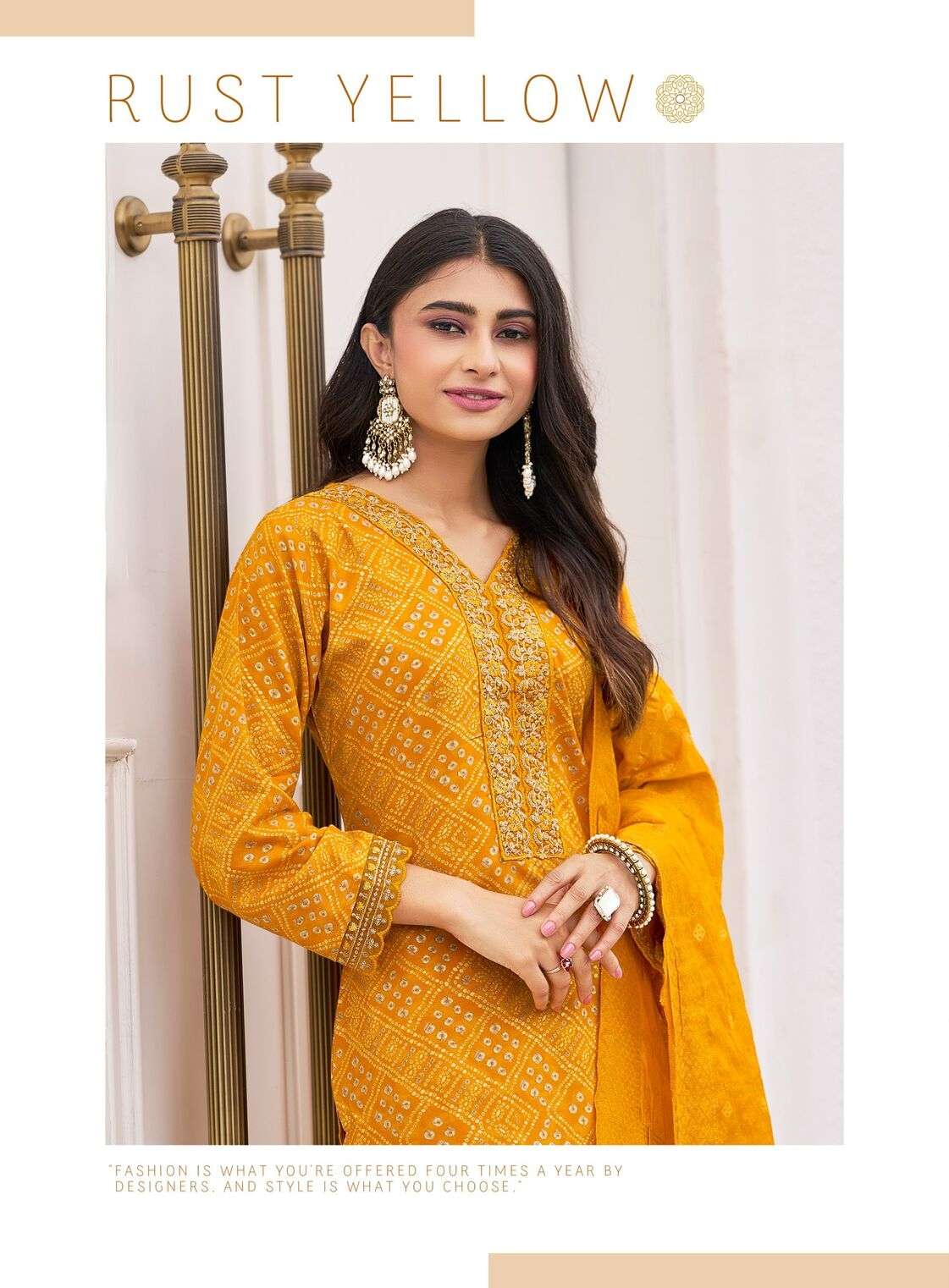 SAJNI VOL-4 BY RADHIKA LIFE STYLE IN RAYON PRINT KURTI PANT WITH DUPATTA 