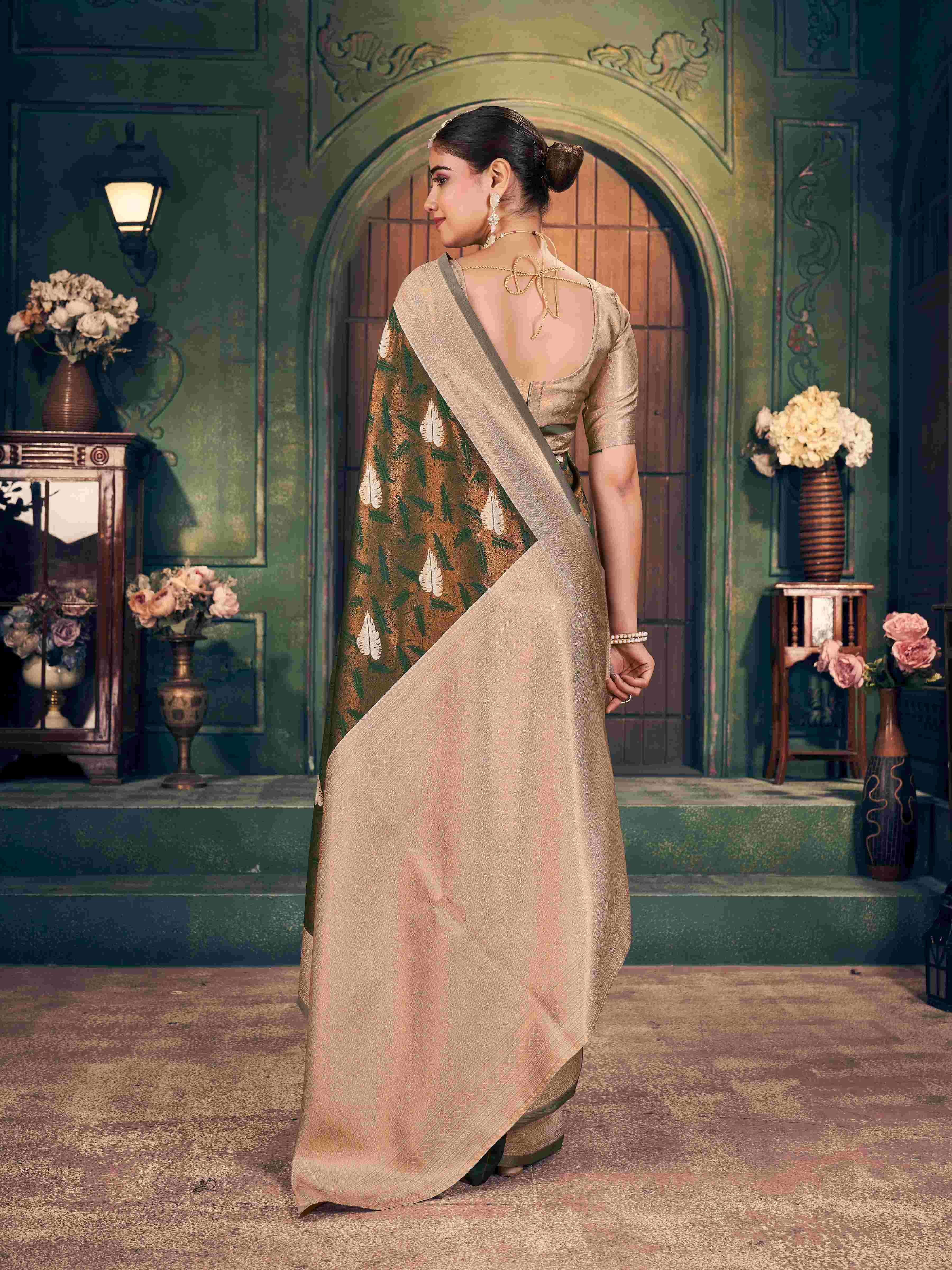 SAKHI SILK BY GOBUNI IN ZARI SILK SAREE 6.30 MTR WITH BLOUSE