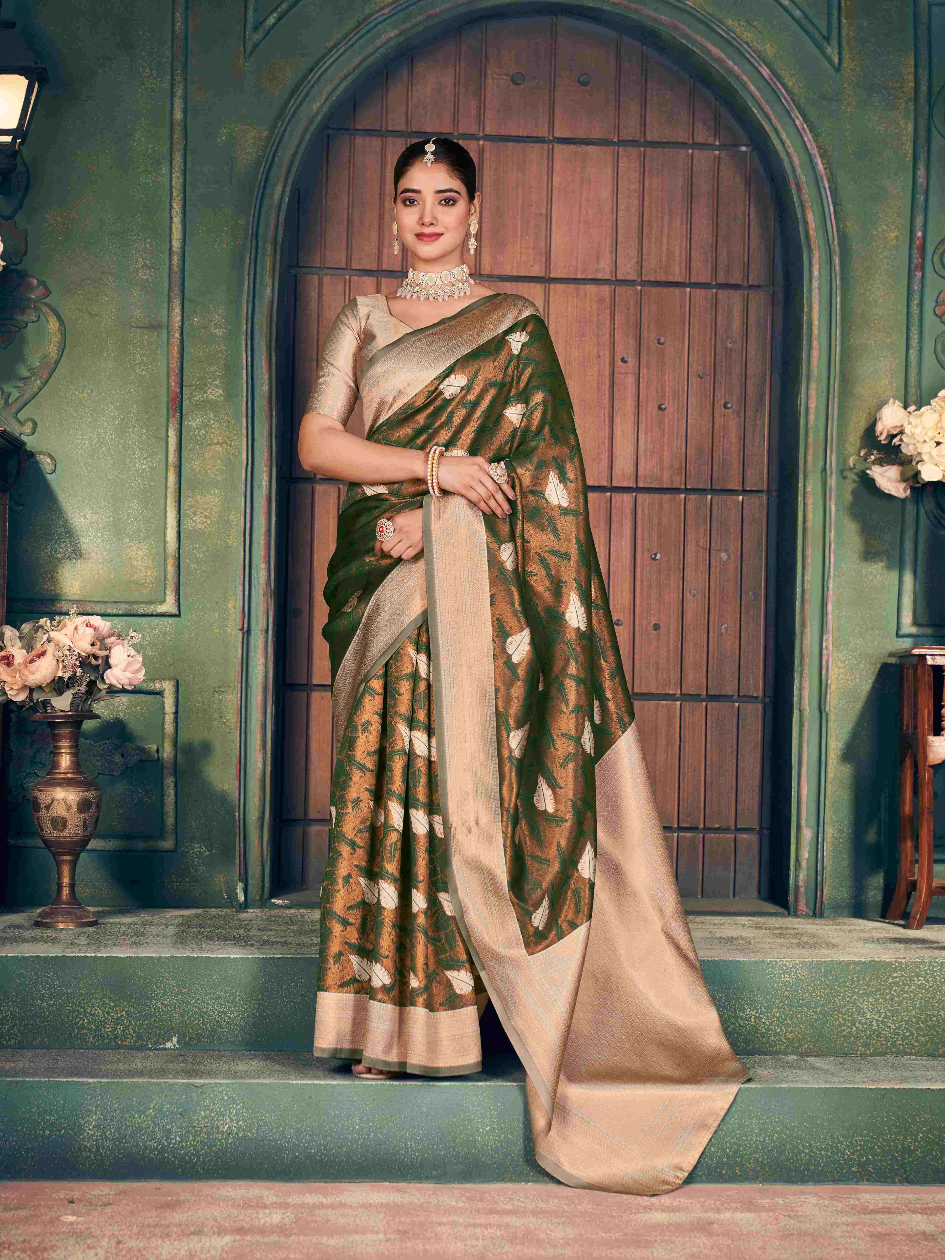 SAKHI SILK BY GOBUNI IN ZARI SILK SAREE 6.30 MTR WITH BLOUSE