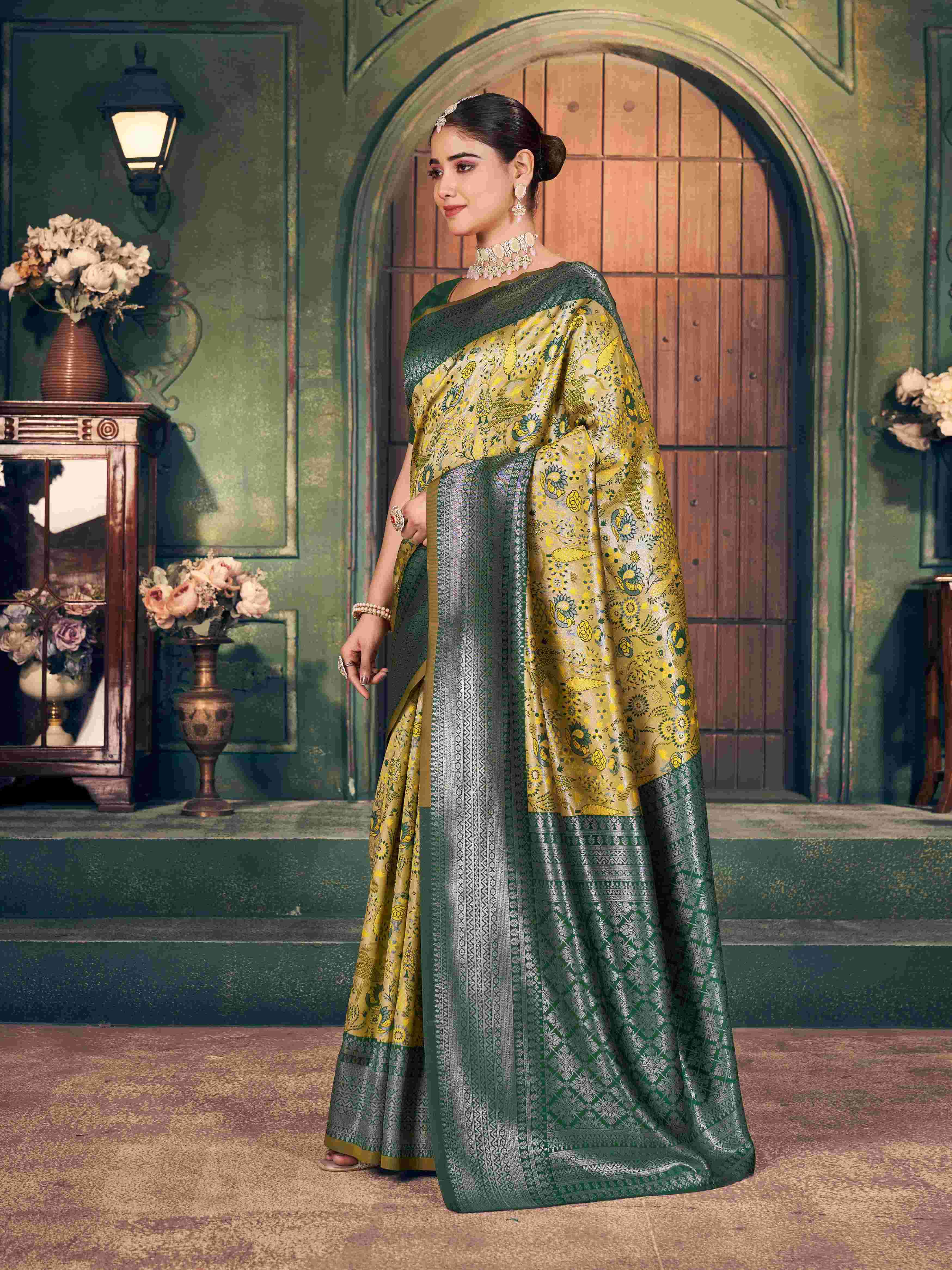 SAKHI SILK BY GOBUNI IN ZARI SILK SAREE 6.30 MTR WITH BLOUSE