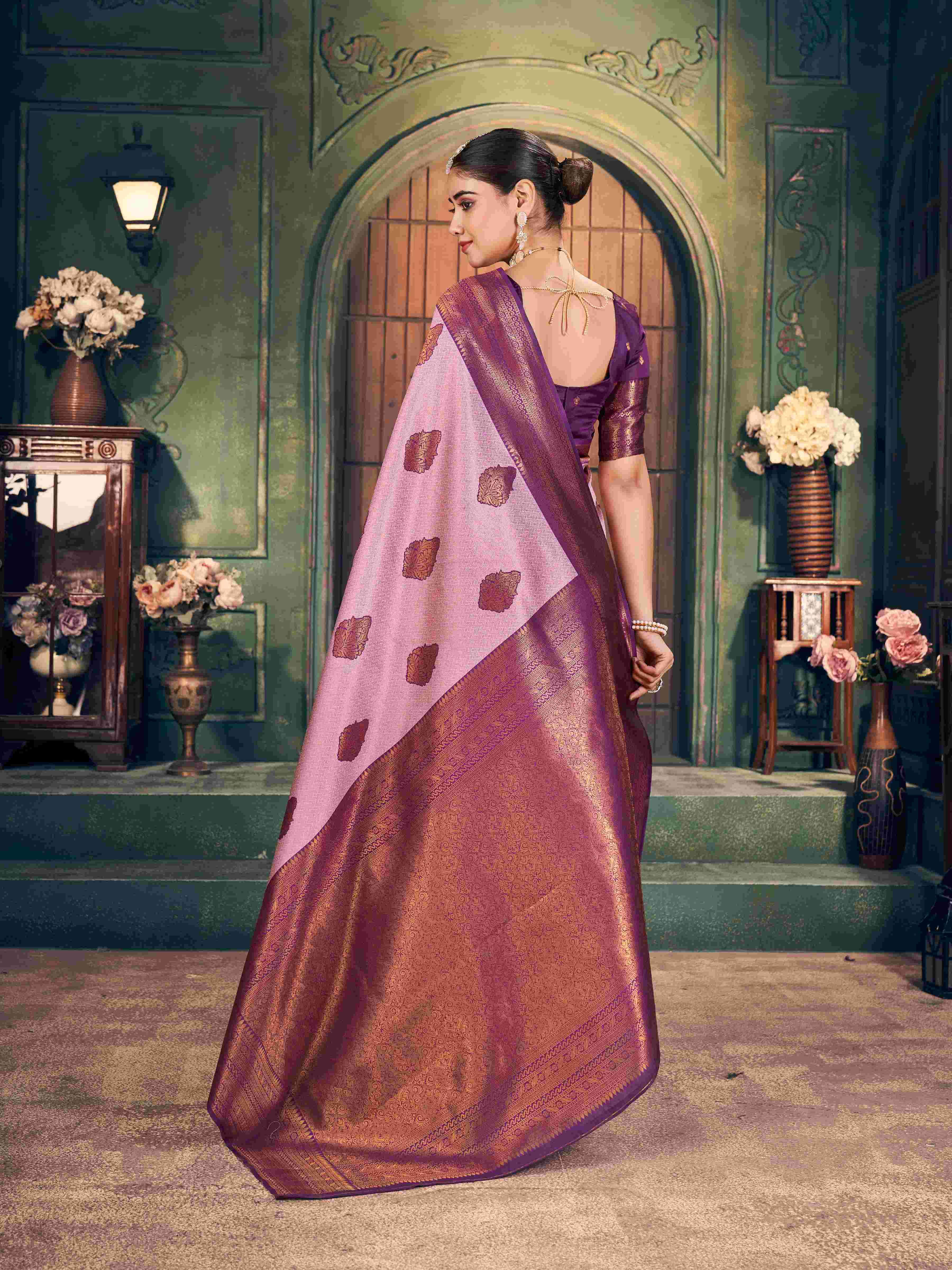 SAKHI SILK BY GOBUNI IN ZARI SILK SAREE 6.30 MTR WITH BLOUSE