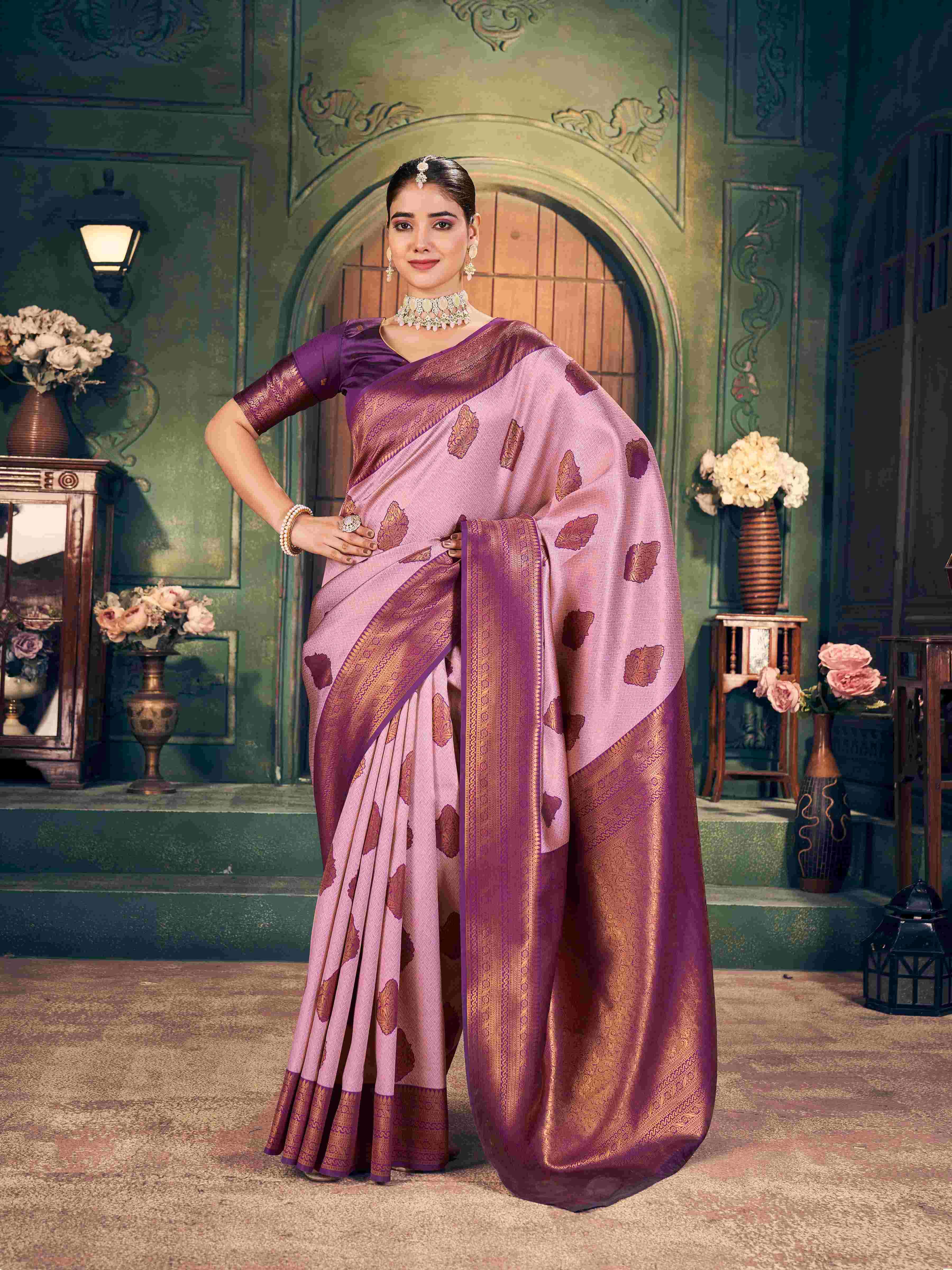 SAKHI SILK BY GOBUNI IN ZARI SILK SAREE 6.30 MTR WITH BLOUSE