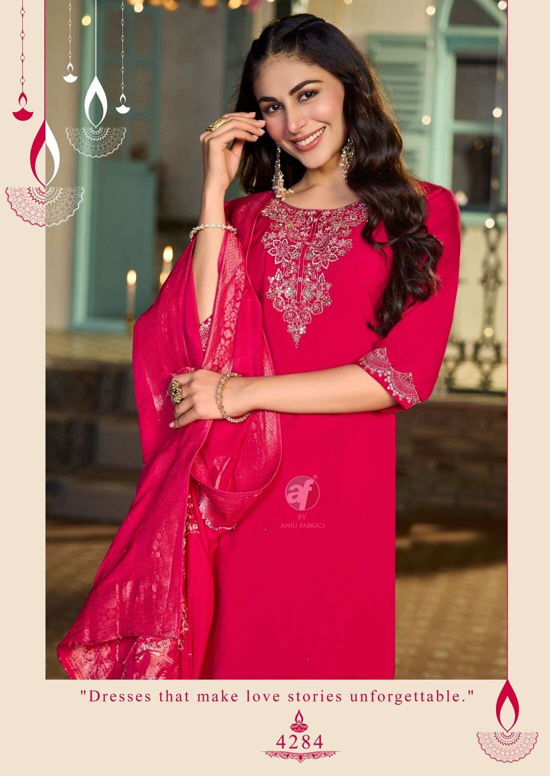 SHARARAT VOL-9 BY ANJU FABRICS IN MODAL SILK EMBROIDERY WITH HAND WORK 