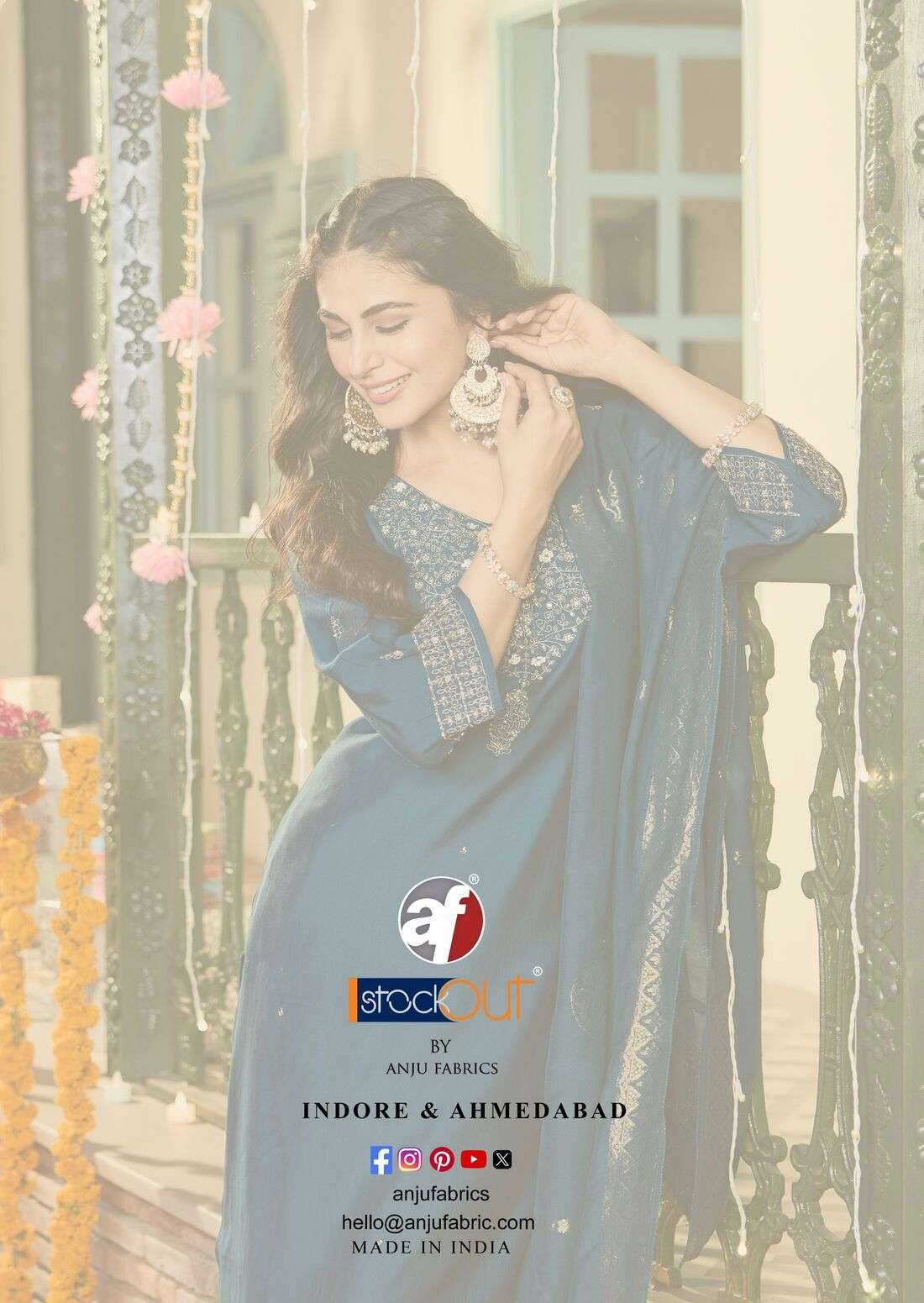 SHARARAT VOL-9 BY ANJU FABRICS IN MODAL SILK EMBROIDERY WITH HAND WORK 