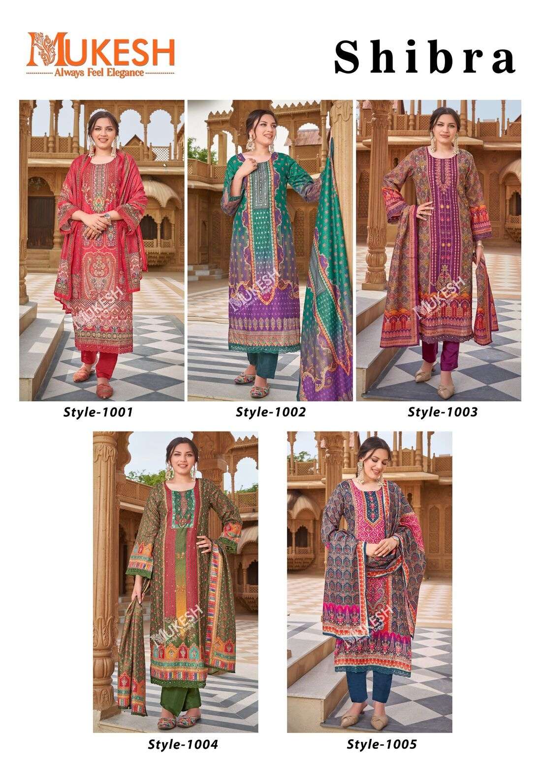 SHIBRA BY MUKESH IN PURE SIMMER MUSLIN DIGITAL PRINT WITH FULL MICRO INNER