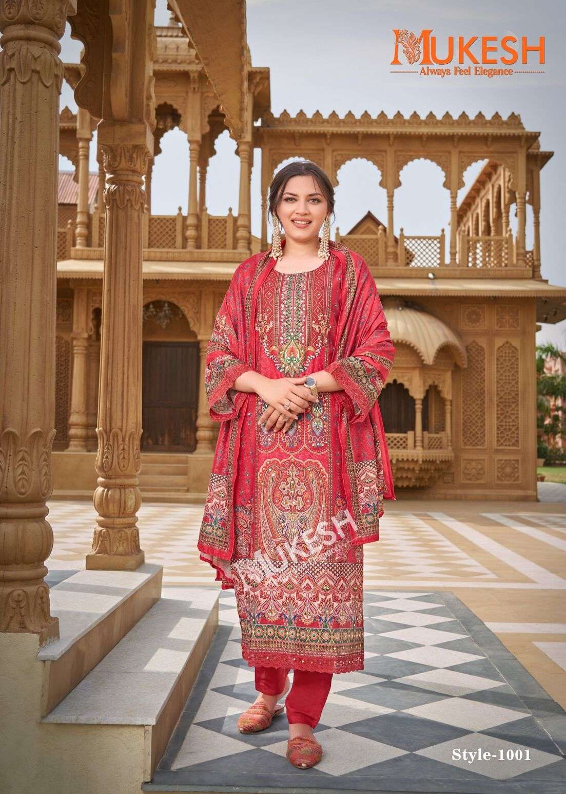 SHIBRA BY MUKESH IN PURE SIMMER MUSLIN DIGITAL PRINT WITH FULL MICRO INNER