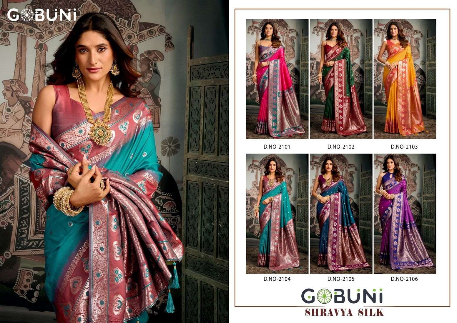SHRAVYA SILK BY GUBUNI IN PREMIUM SOFT SILK WITH MINA WORK & JHALLAR DETAILING 