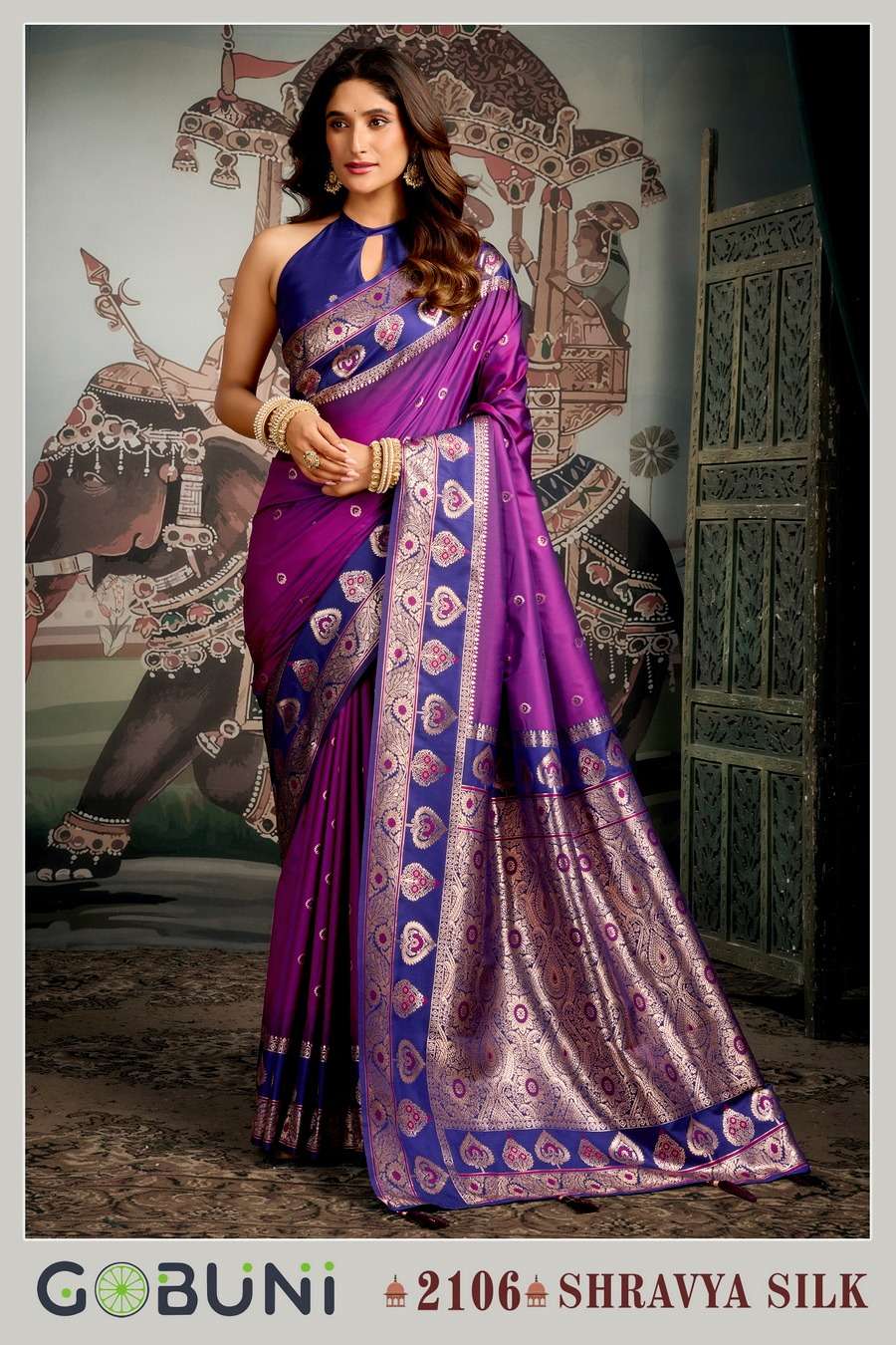 SHRAVYA SILK BY GUBUNI IN PREMIUM SOFT SILK WITH MINA WORK & JHALLAR DETAILING 