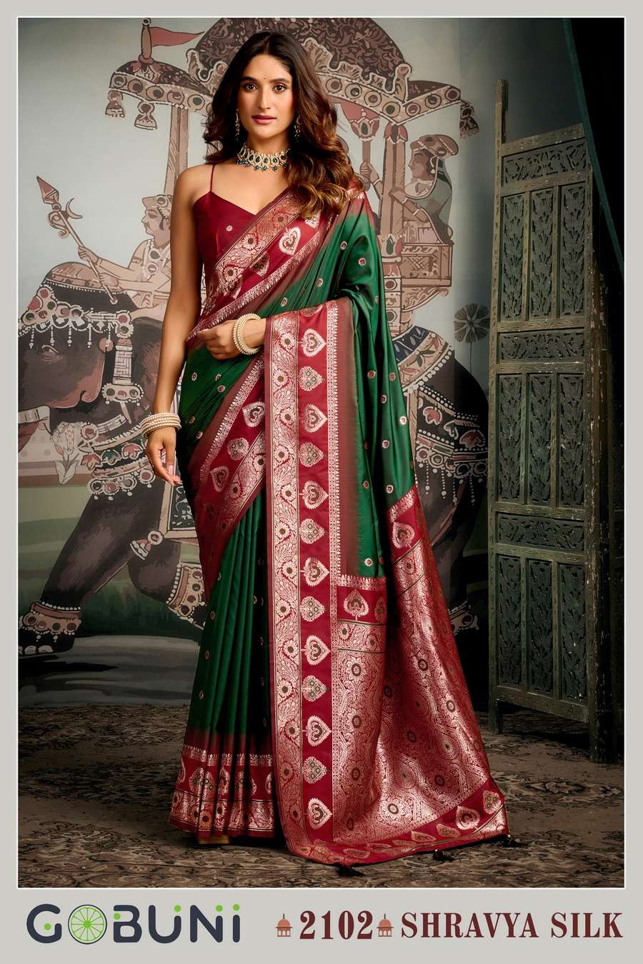 SHRAVYA SILK BY GUBUNI IN PREMIUM SOFT SILK WITH MINA WORK & JHALLAR DETAILING 