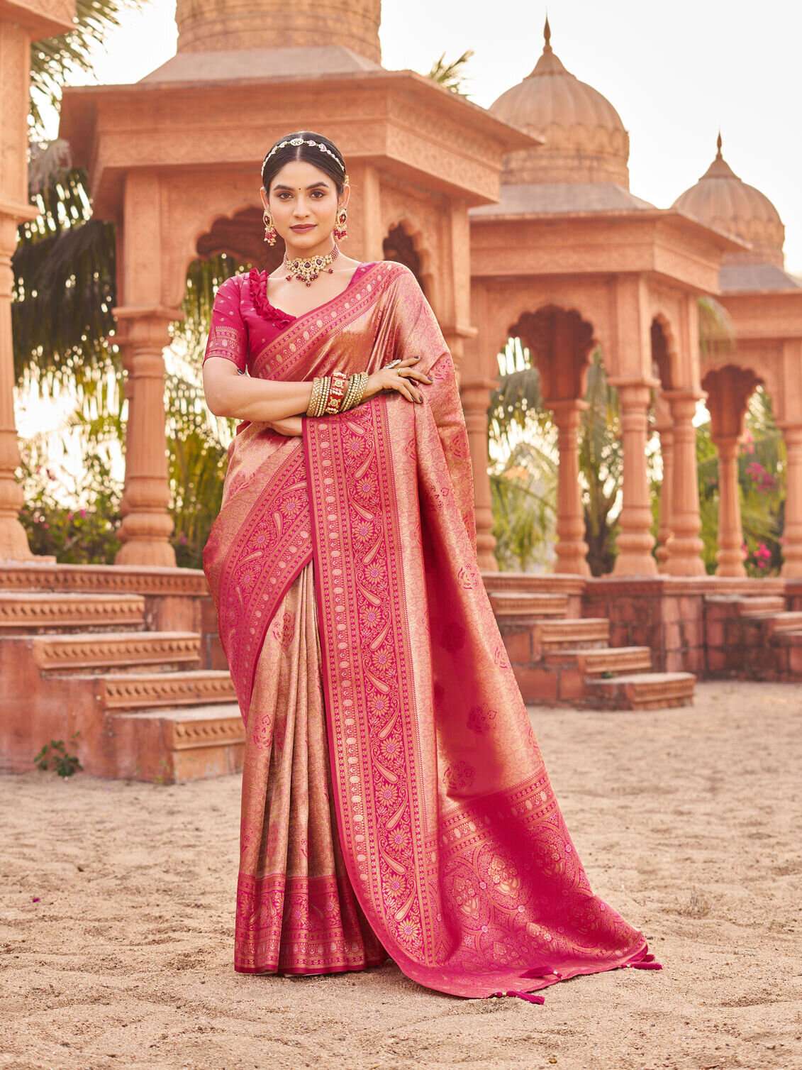 SHUBHARAMBH BY GOBUNI IN SOFT BANARASI LUXURIOUS SILK SAREES RICH IN TRADITIONL A TIMELESS BEAUTY FOR ANY OCCASION