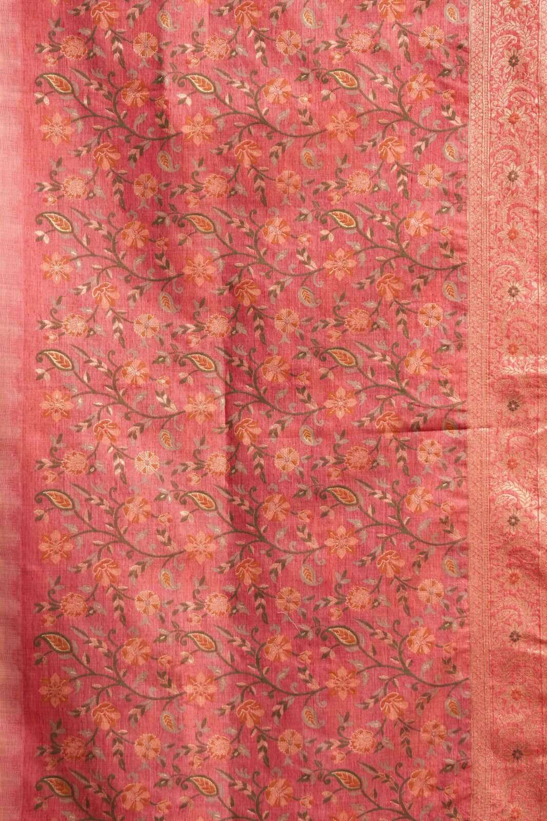 SINDOOR BY TEXOFAB IN PURE COTTON WITH ZHALLAR 6.30 MTR WITH BLOUSE 