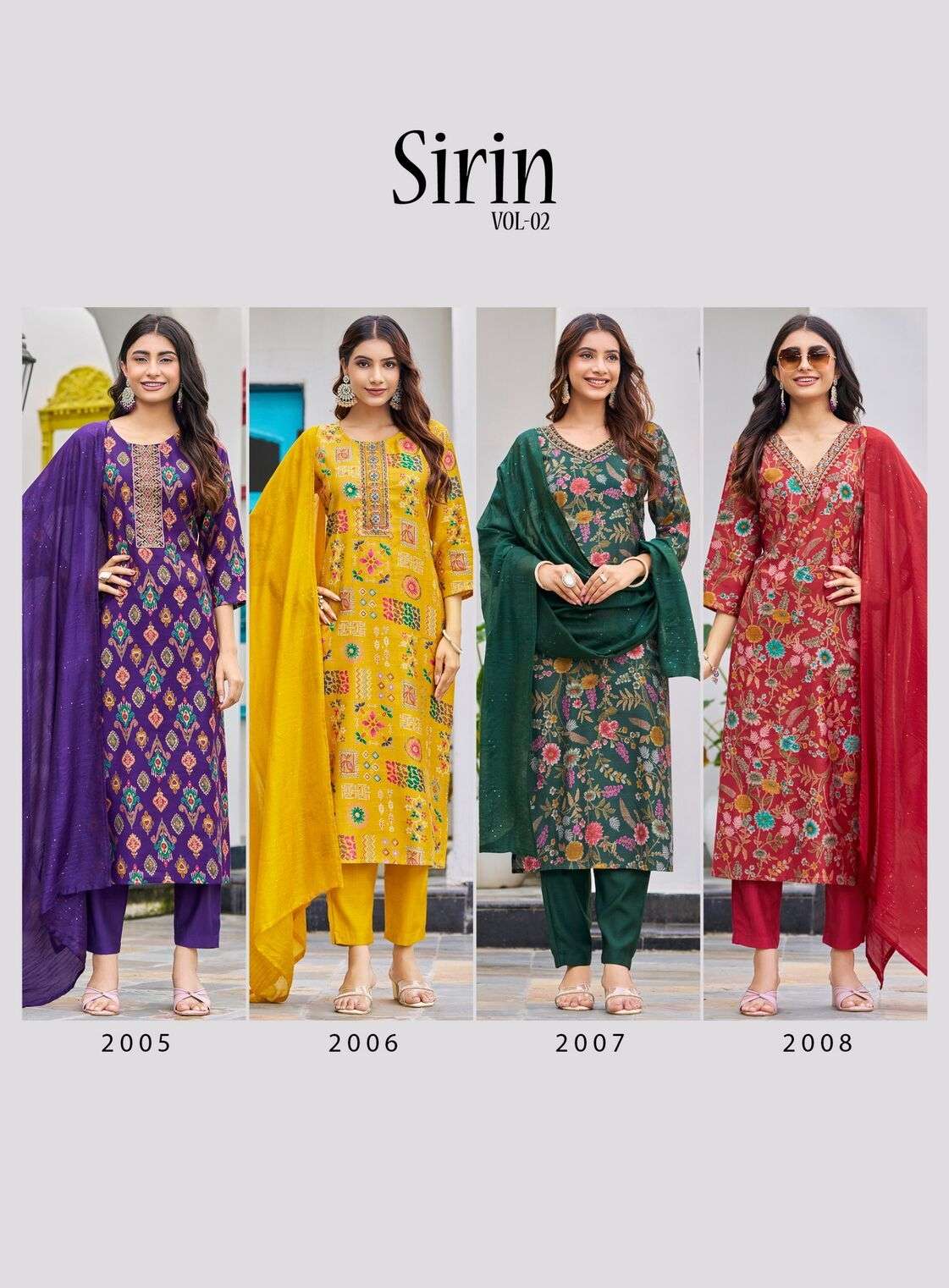 SIRIN VOL-2 BY RADHIKA LIFESTYLE IN VERTICAN FOIL PRINT WITH EMBROIDERY WORK