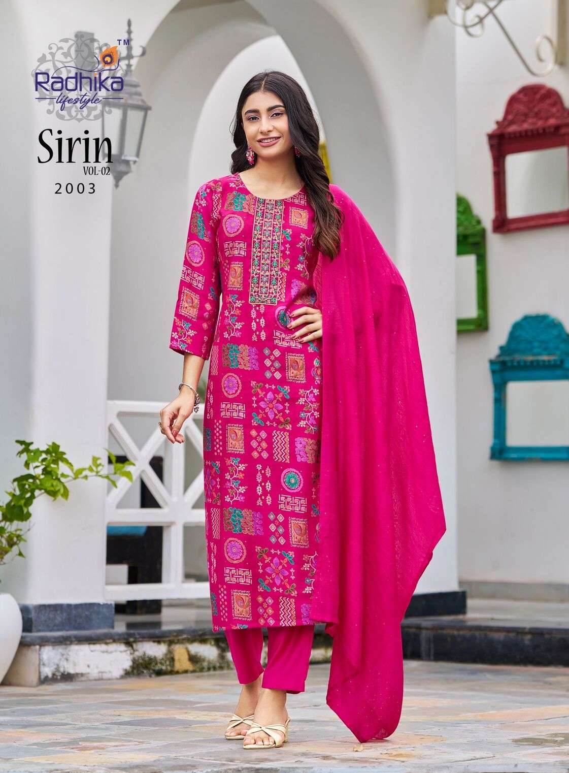 SIRIN VOL-2 BY RADHIKA LIFESTYLE IN VERTICAN FOIL PRINT WITH EMBROIDERY WORK