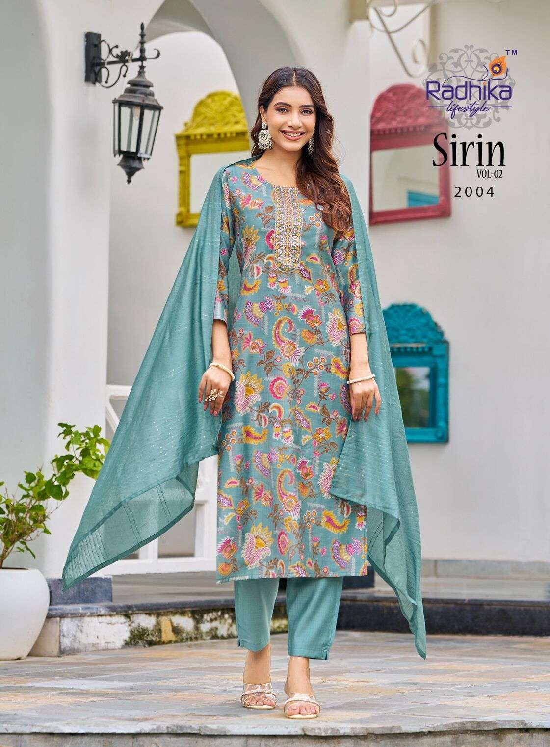 SIRIN VOL-2 BY RADHIKA LIFESTYLE IN VERTICAN FOIL PRINT WITH EMBROIDERY WORK