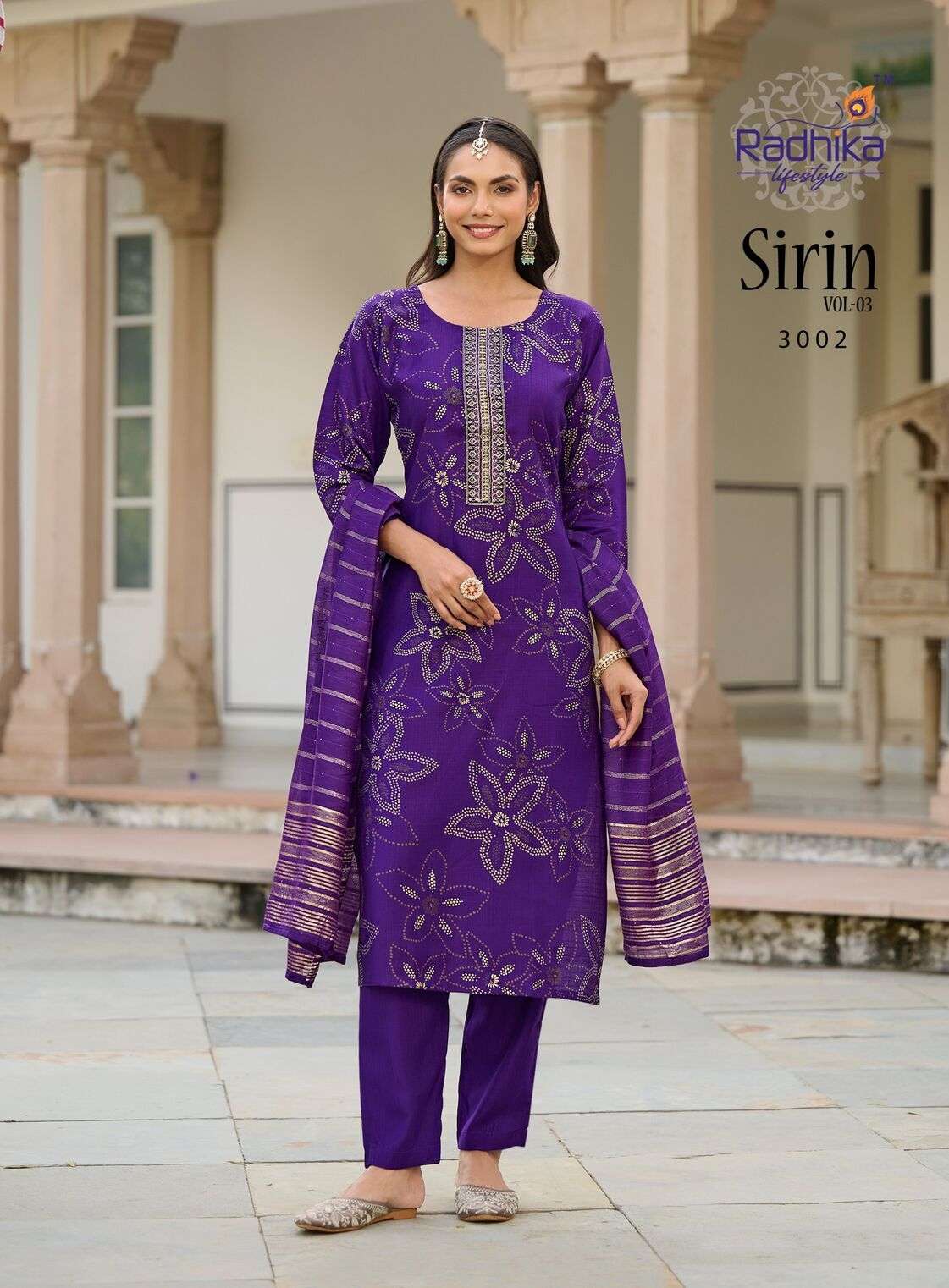 SIRIN VOL-3 BY RADHIKA LIFESTYLE IN VERTICAN FOIL PRINT WITH EMBROIDERY WORK
