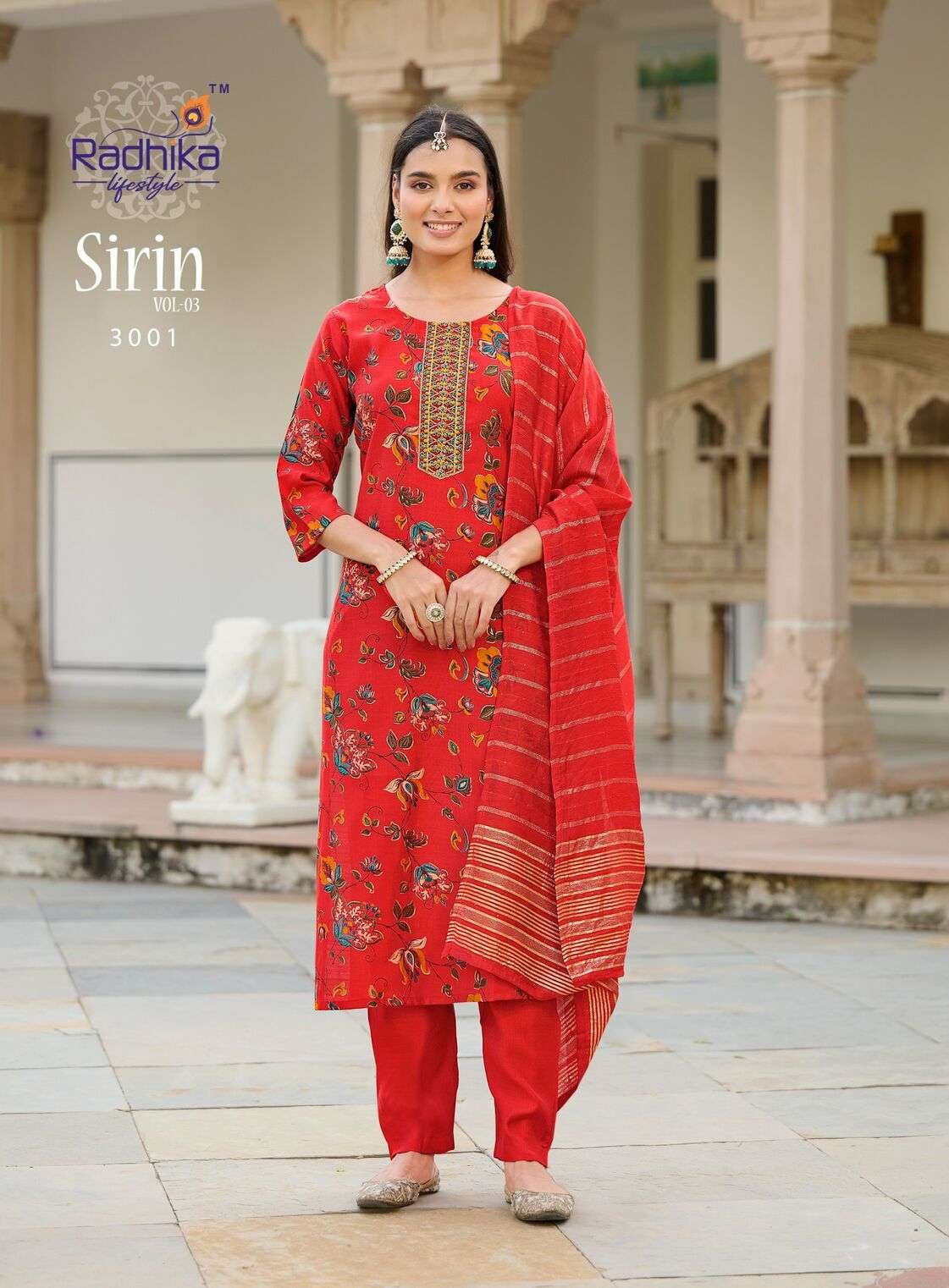 SIRIN VOL-3 BY RADHIKA LIFESTYLE IN VERTICAN FOIL PRINT WITH EMBROIDERY WORK