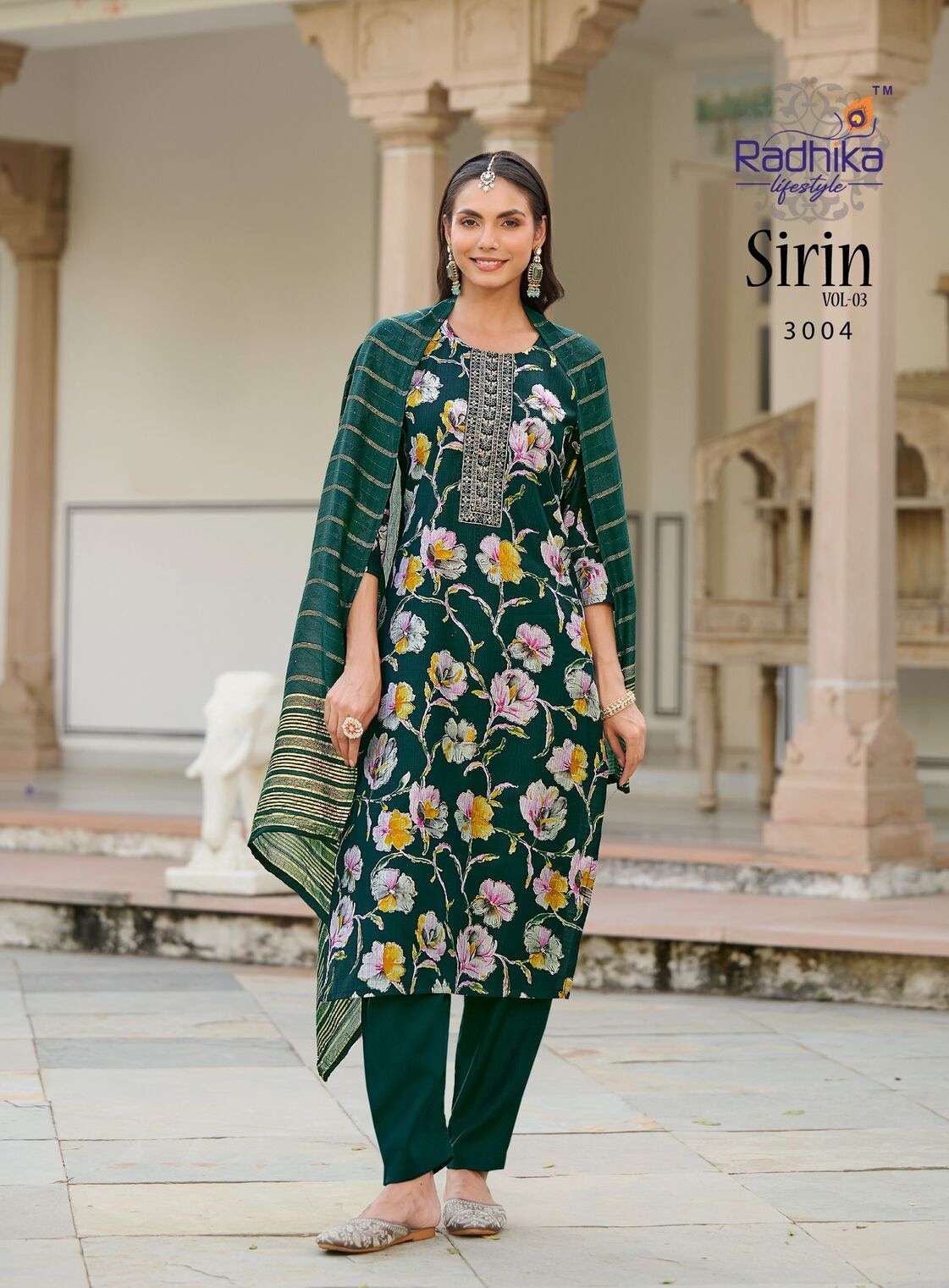 SIRIN VOL-3 BY RADHIKA LIFESTYLE IN VERTICAN FOIL PRINT WITH EMBROIDERY WORK