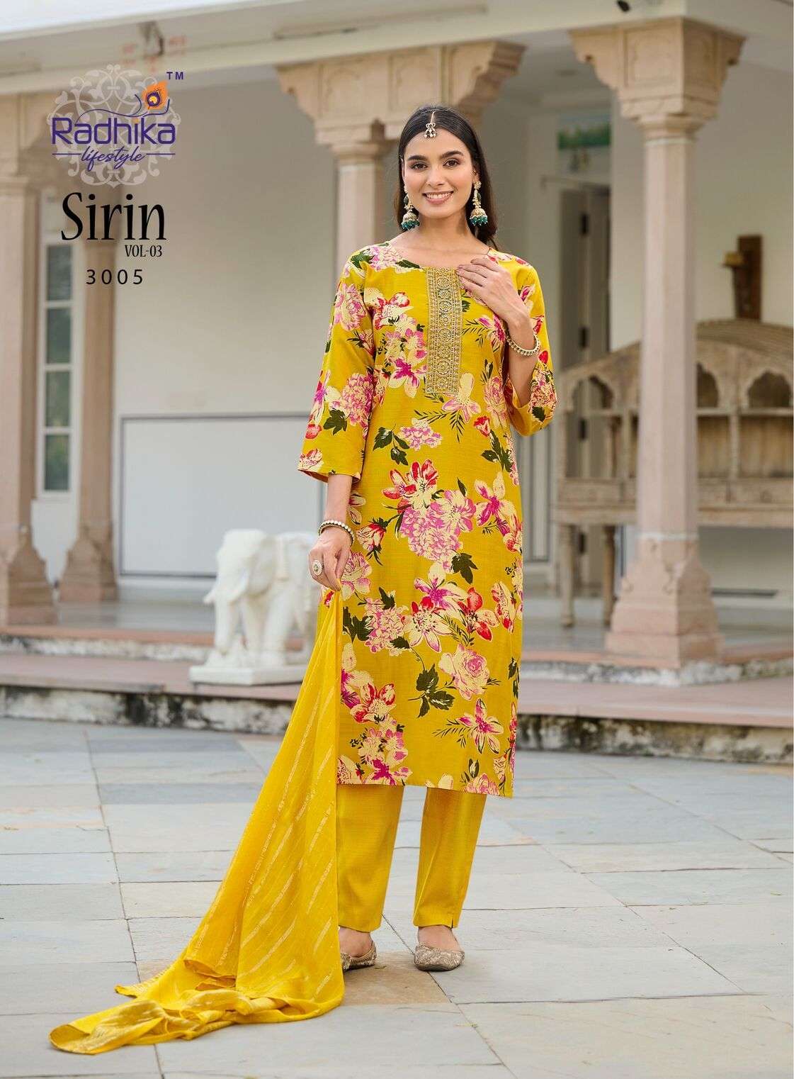 SIRIN VOL-3 BY RADHIKA LIFESTYLE IN VERTICAN FOIL PRINT WITH EMBROIDERY WORK