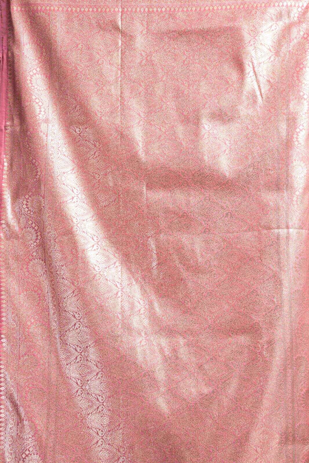 SRIVALLI BY TEXOFAB IN PURE SILK WITH ZHALLAR 6.30 MTR WITH BLOUSE 