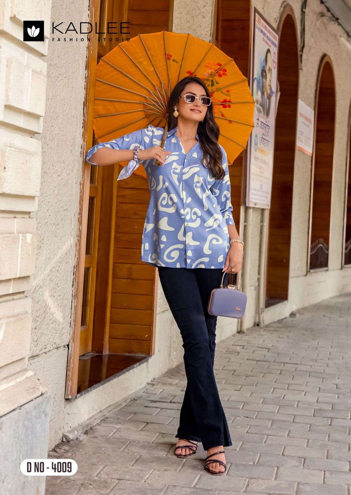 STAR LIGHT VOL-2 BY KADLEE IN RAYON PRINT ONLY TOP SHIRT STYLE 