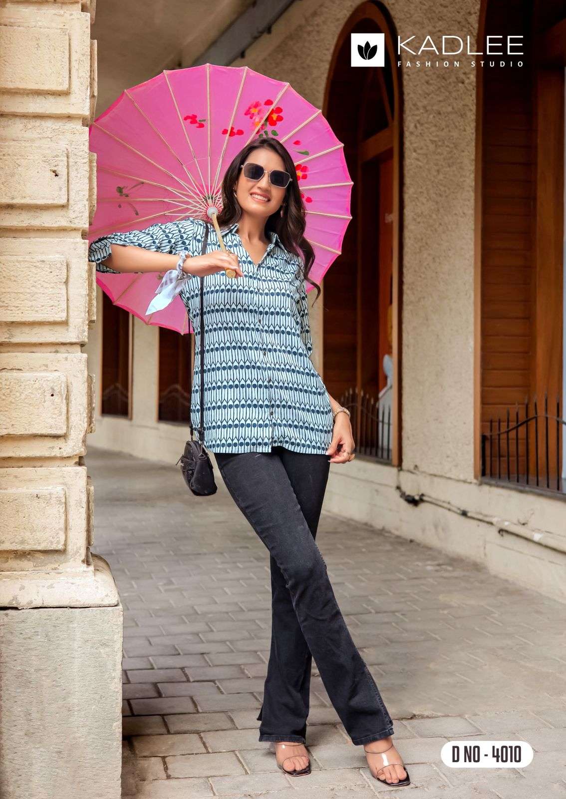 STAR LIGHT VOL-2 BY KADLEE IN RAYON PRINT ONLY TOP SHIRT STYLE 