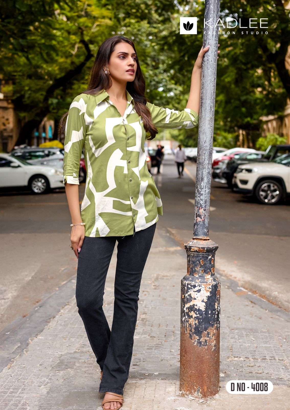 STAR LIGHT VOL-2 BY KADLEE IN RAYON PRINT ONLY TOP SHIRT STYLE 