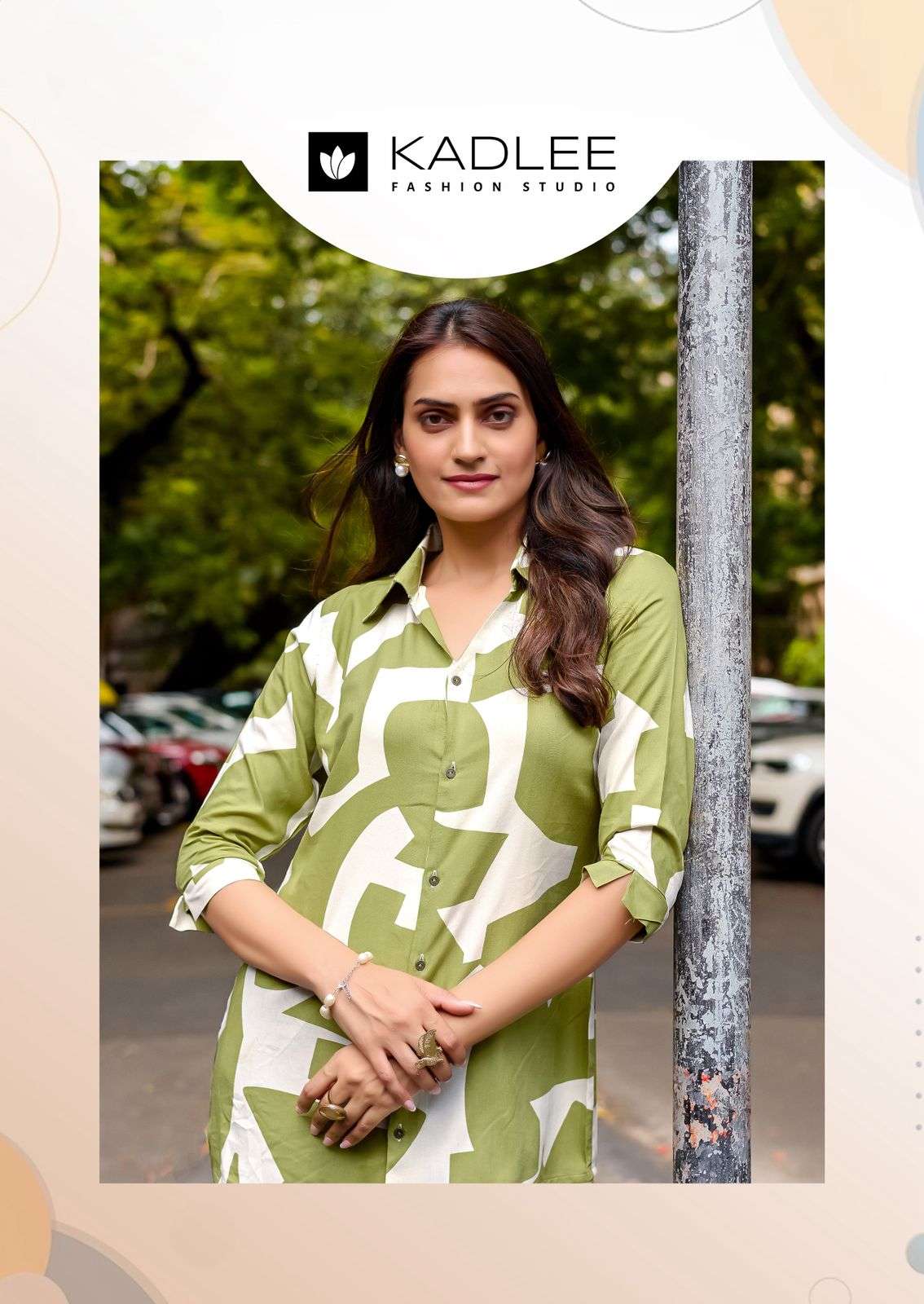 STAR LIGHT VOL-2 BY KADLEE IN RAYON PRINT ONLY TOP SHIRT STYLE 