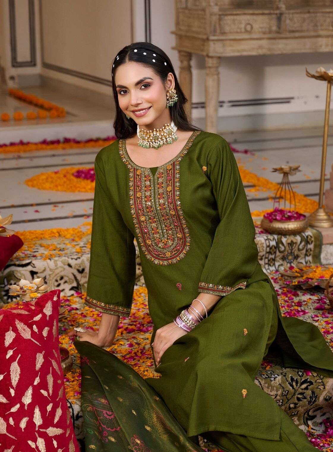 SUHANI VOL-2 BY RADHIKA LIFESTYLE IN VATICAN SILK & ORGANZA DIGITAL DUPATTA WITH WORK 