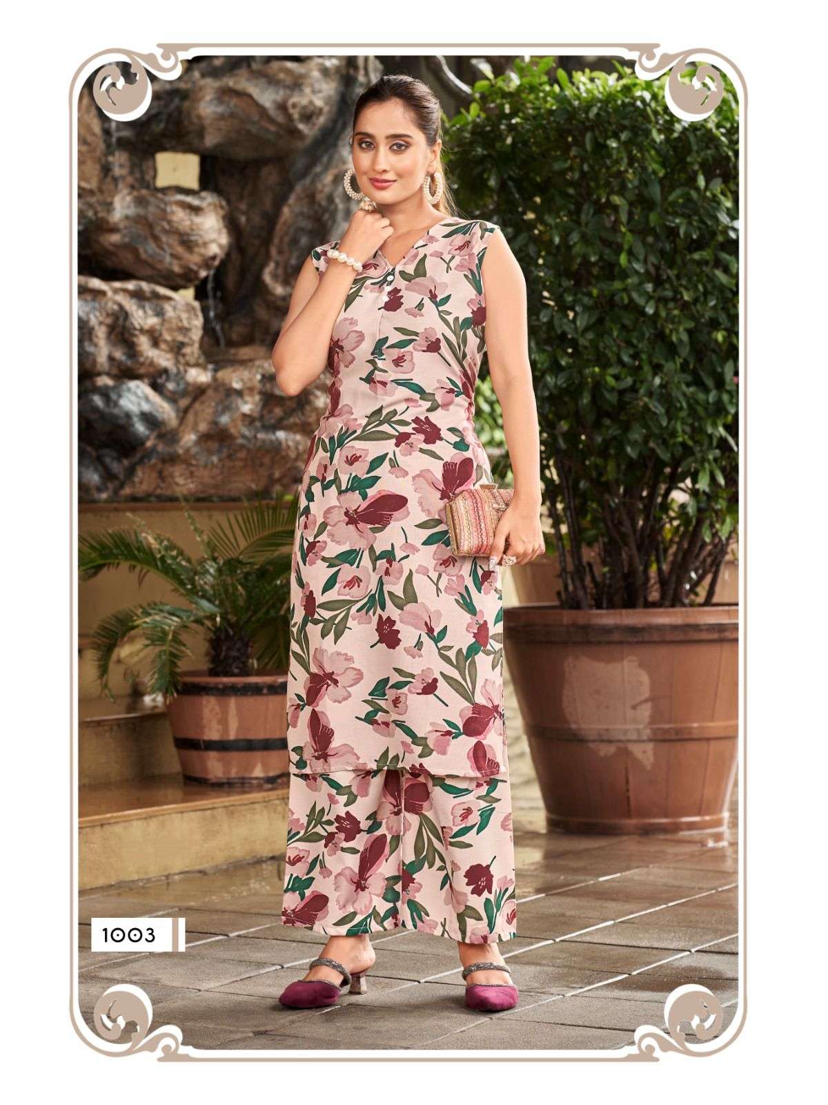 TETEMA VOL-1 BY SANKHESWER IN RAYON PRINT WITH EXTRA SLIVE CLOTH CO-ORD SET 