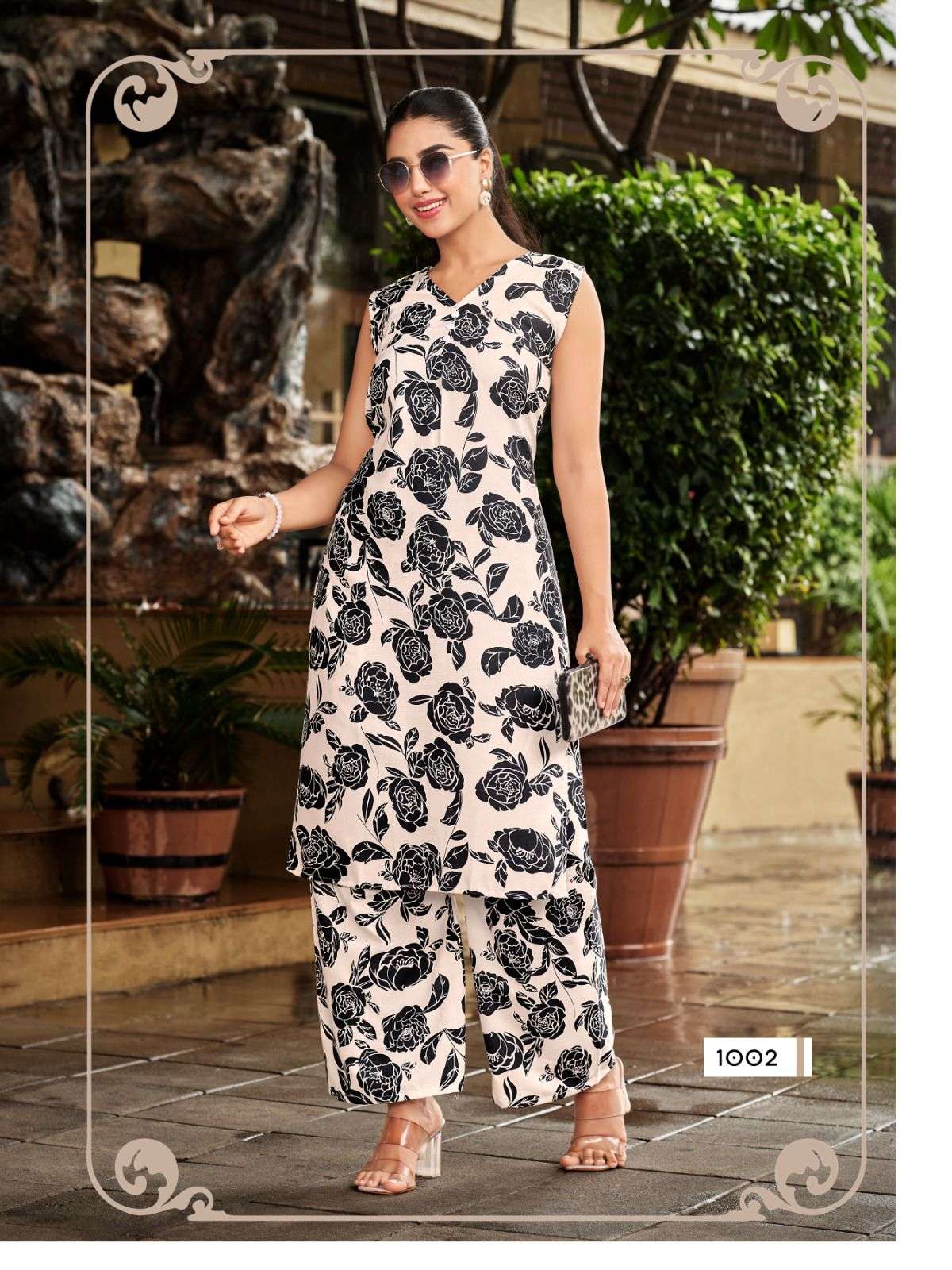 TETEMA VOL-1 BY SANKHESWER IN RAYON PRINT WITH EXTRA SLIVE CLOTH CO-ORD SET 