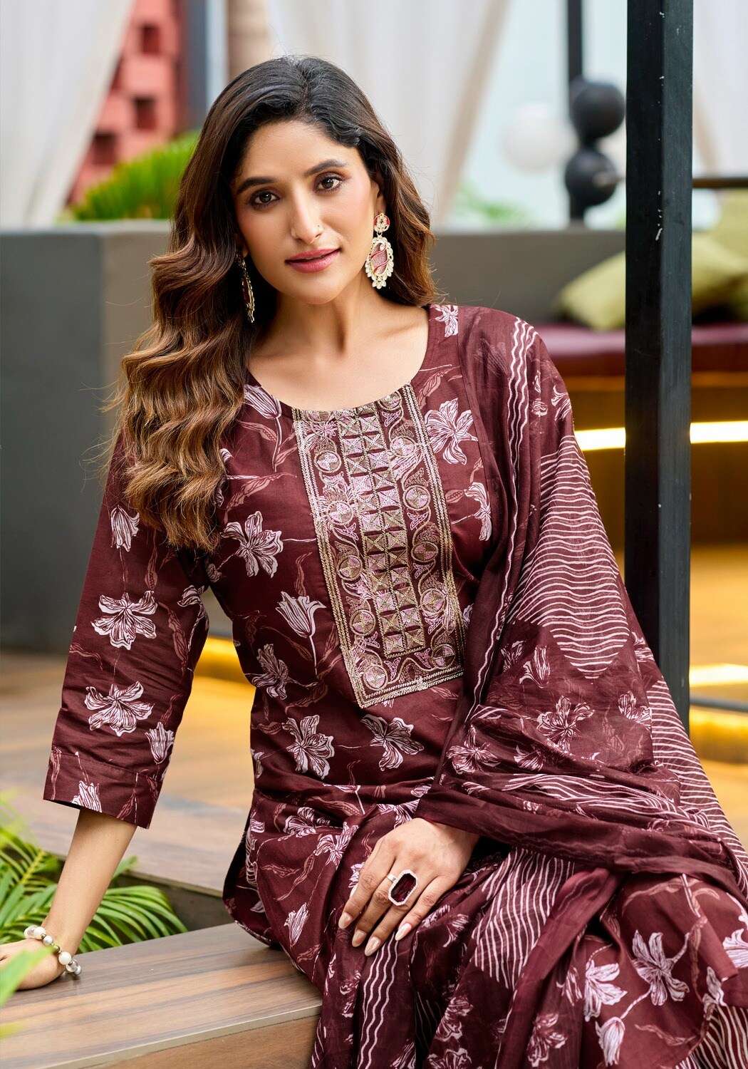 TRENDY COTTON VOL-1 BY VANISKA IN PURE COTTON PRINT WITH HEAVY EMBROIDERY WORK 