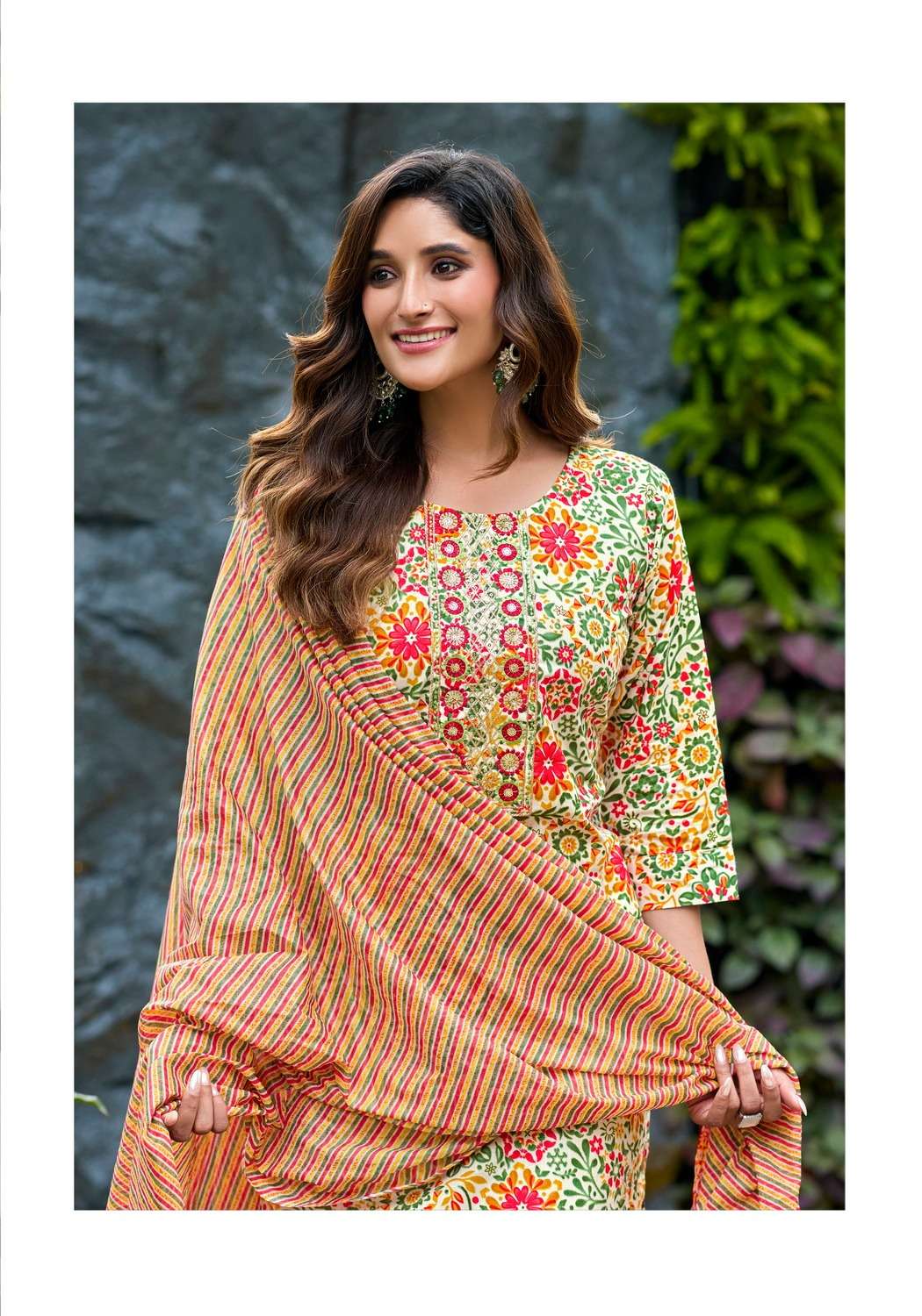 TRENDY COTTON VOL-1 BY VANISKA IN PURE COTTON PRINT WITH HEAVY EMBROIDERY WORK 