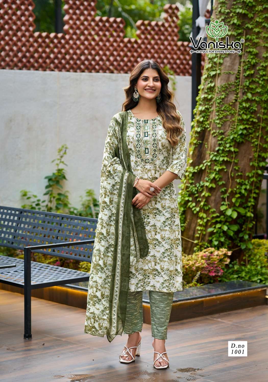 TRENDY COTTON VOL-1 BY VANISKA IN PURE COTTON PRINT WITH HEAVY EMBROIDERY WORK 