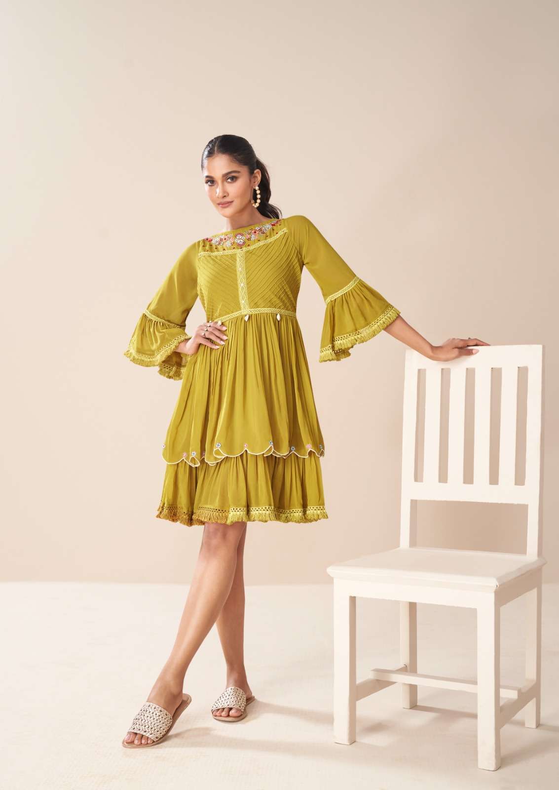 TUNIC VOL-2 BY VAMIKA IN HEAVY FOXS GEORGETTE WITH ROYAL CRAPE INNER DESIGNER TUNICS