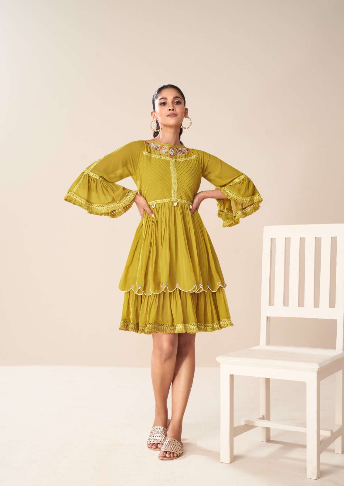 TUNIC VOL-2 BY VAMIKA IN HEAVY FOXS GEORGETTE WITH ROYAL CRAPE INNER DESIGNER TUNICS