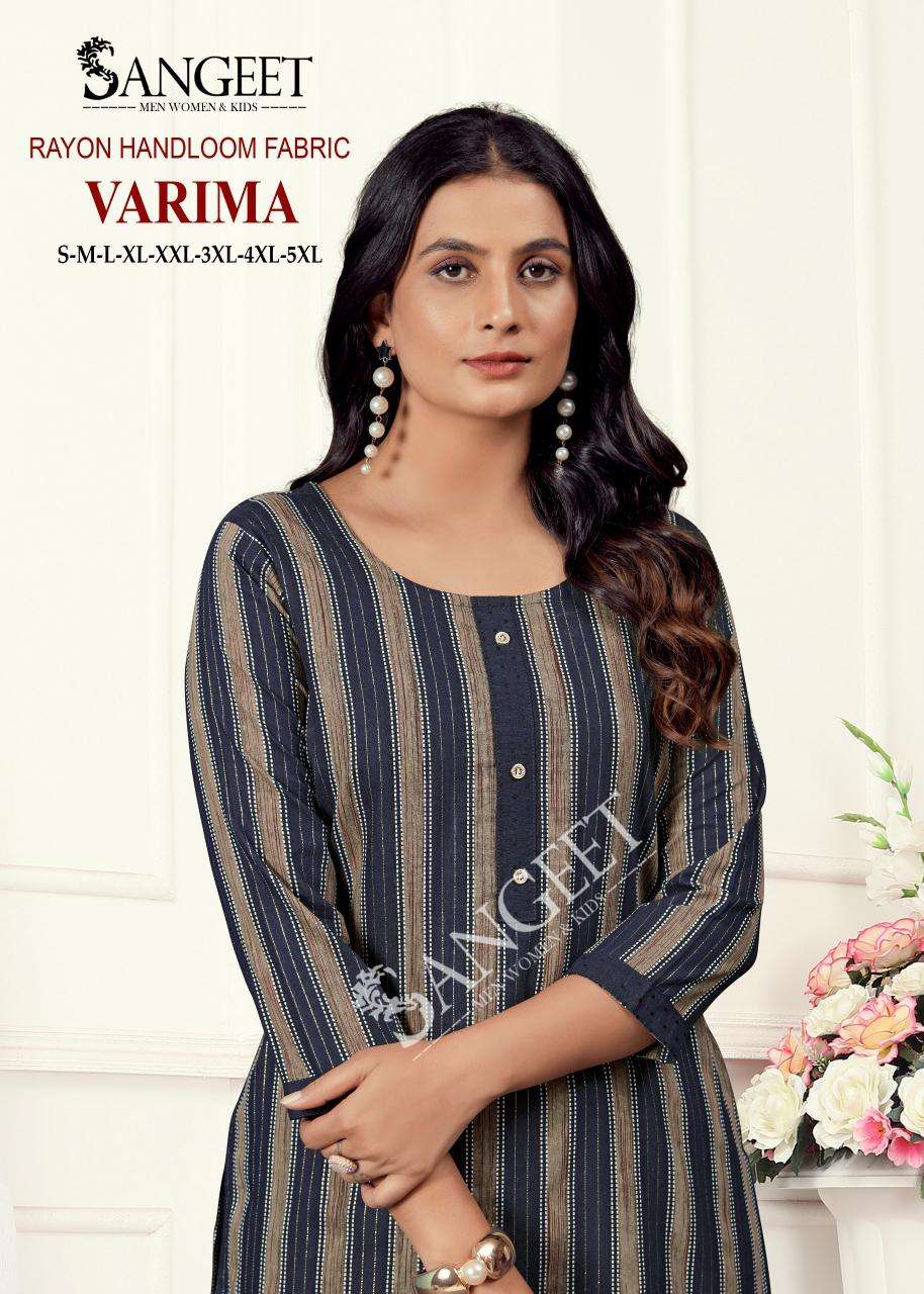 VARIMA-1 BY SANGEET IN RAYON HANDLOOM FABRIC TOP & PANT 