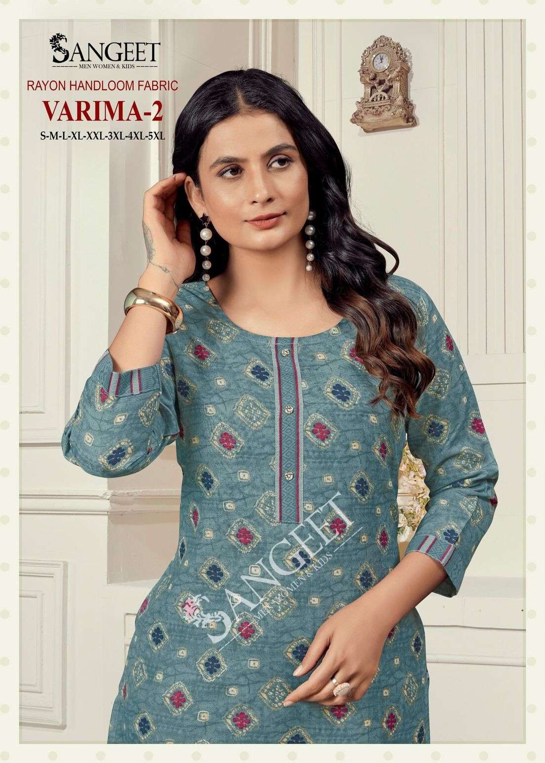 VARIMA-2 BY SANGEET IN RAYON HANDLOOM FABRIC TOP & PANT 