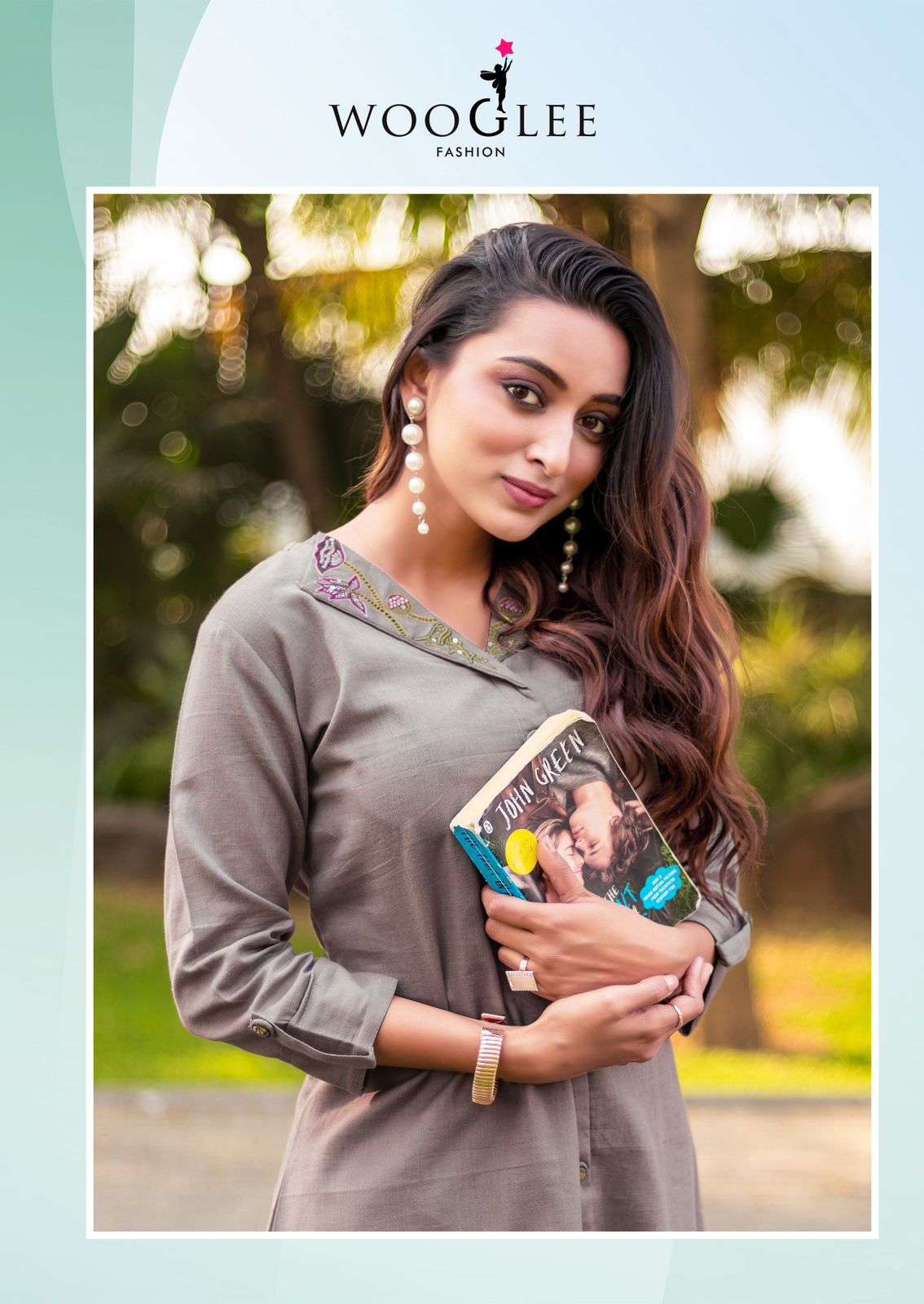 ZEEL BY WOOGLEE IN COTTON FLEX CO-ORD SET WITH THREAD & HAND WORK 